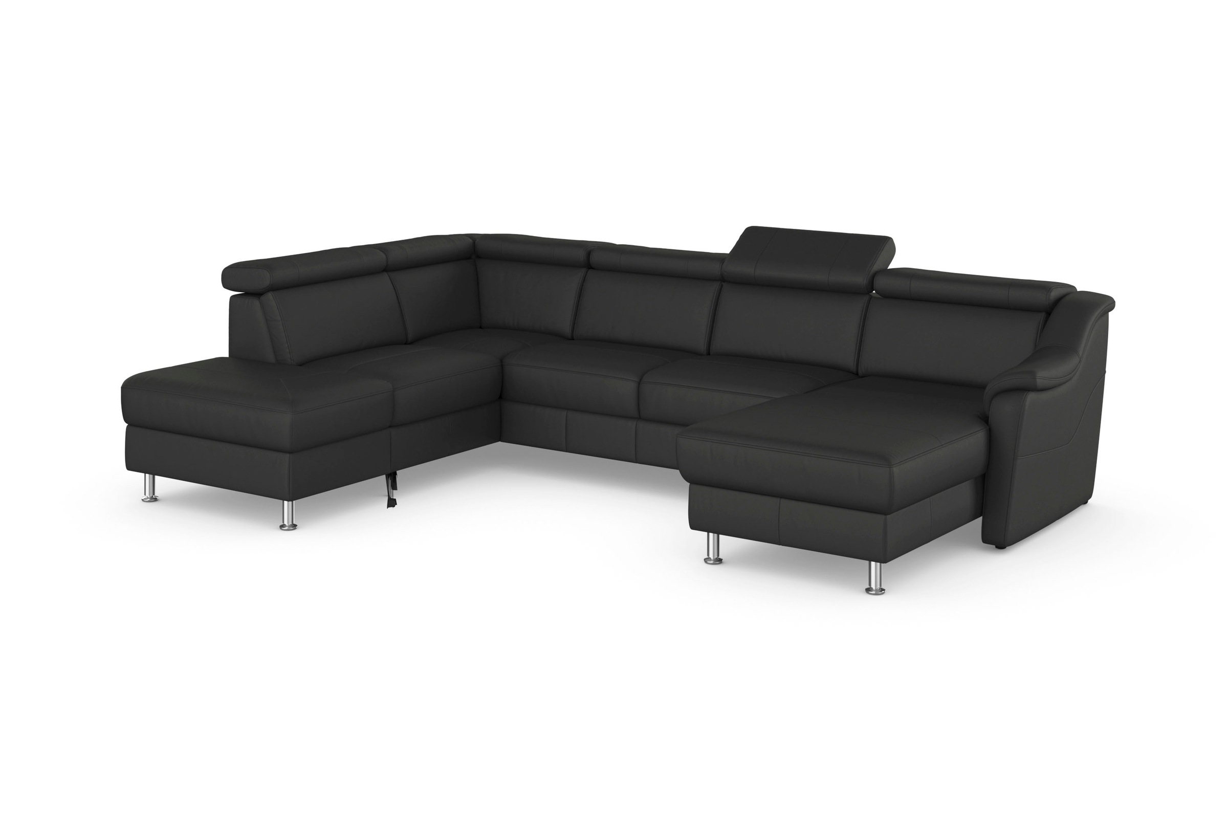 sit&more Wohnlandschaft »Freetown U-Form«, Kopfteilverstellung und Federkern, wahlweise mit Bettfunktion