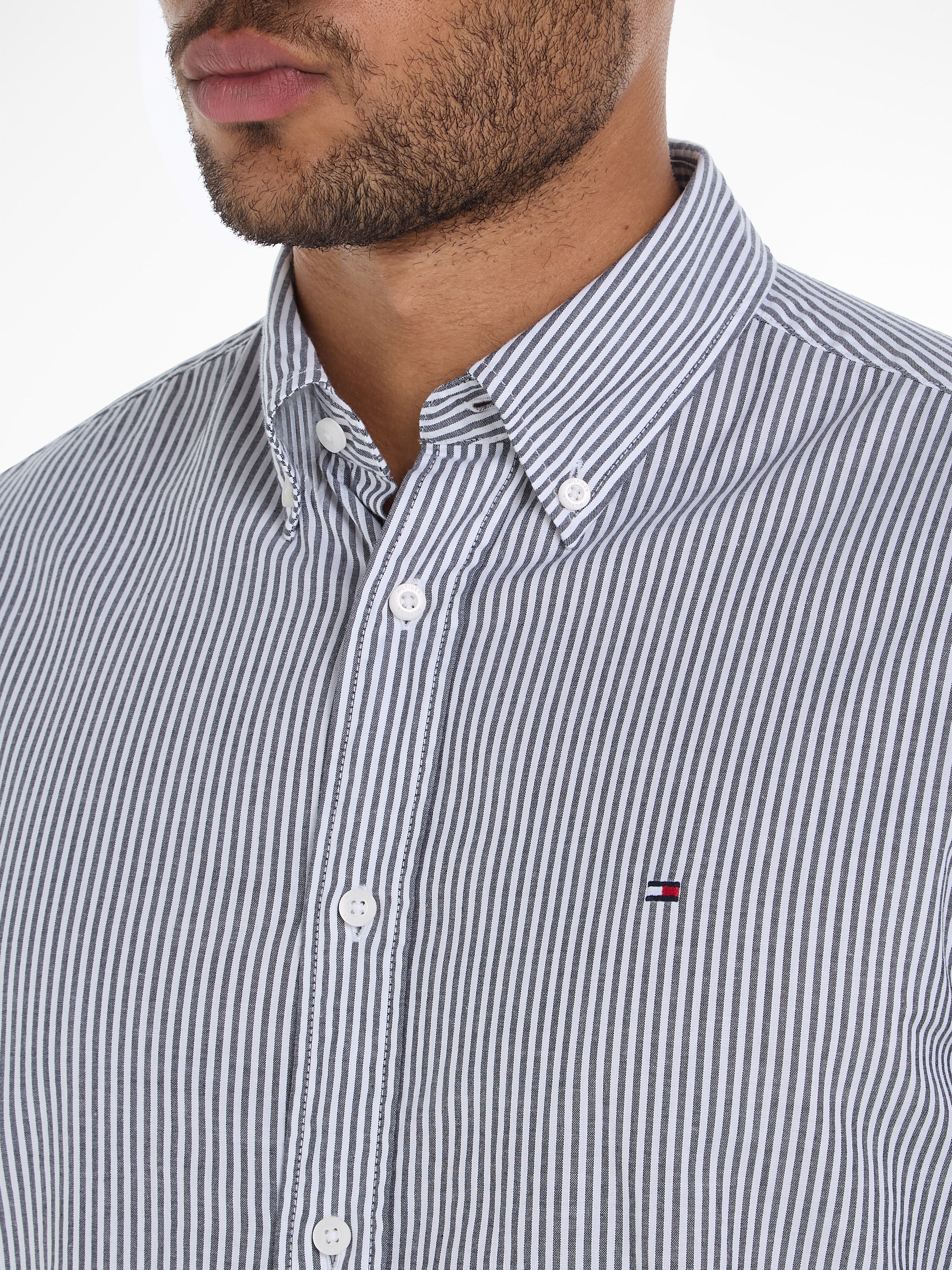 Tommy Hilfiger Businesshemd »NAT. SOFT EASY STRIPE RF SHIRT«