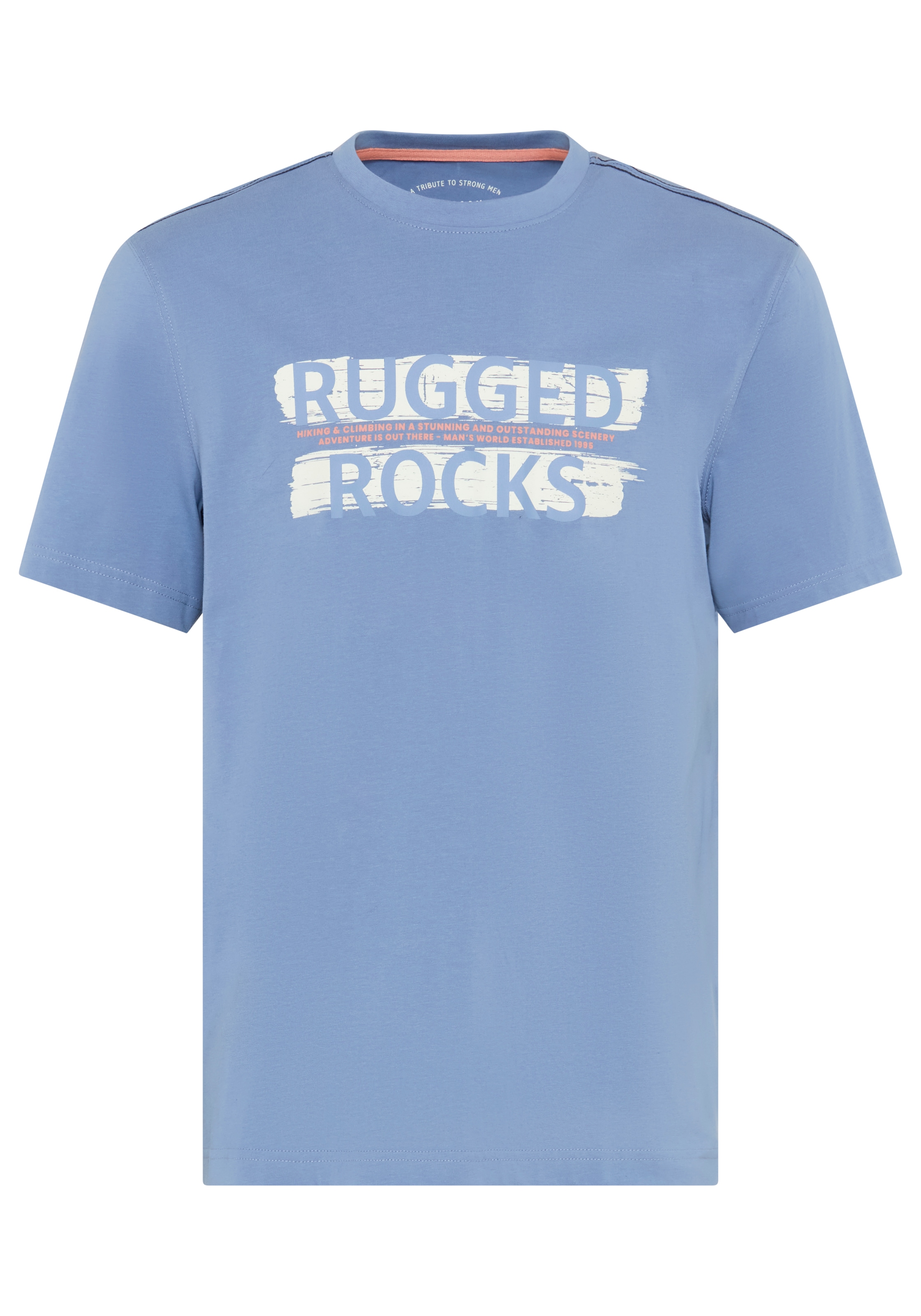 Man's World Rundhalsshirt »Neue Kollektion!« casual Stil, Kurzarm, normale Passform, bedruckt