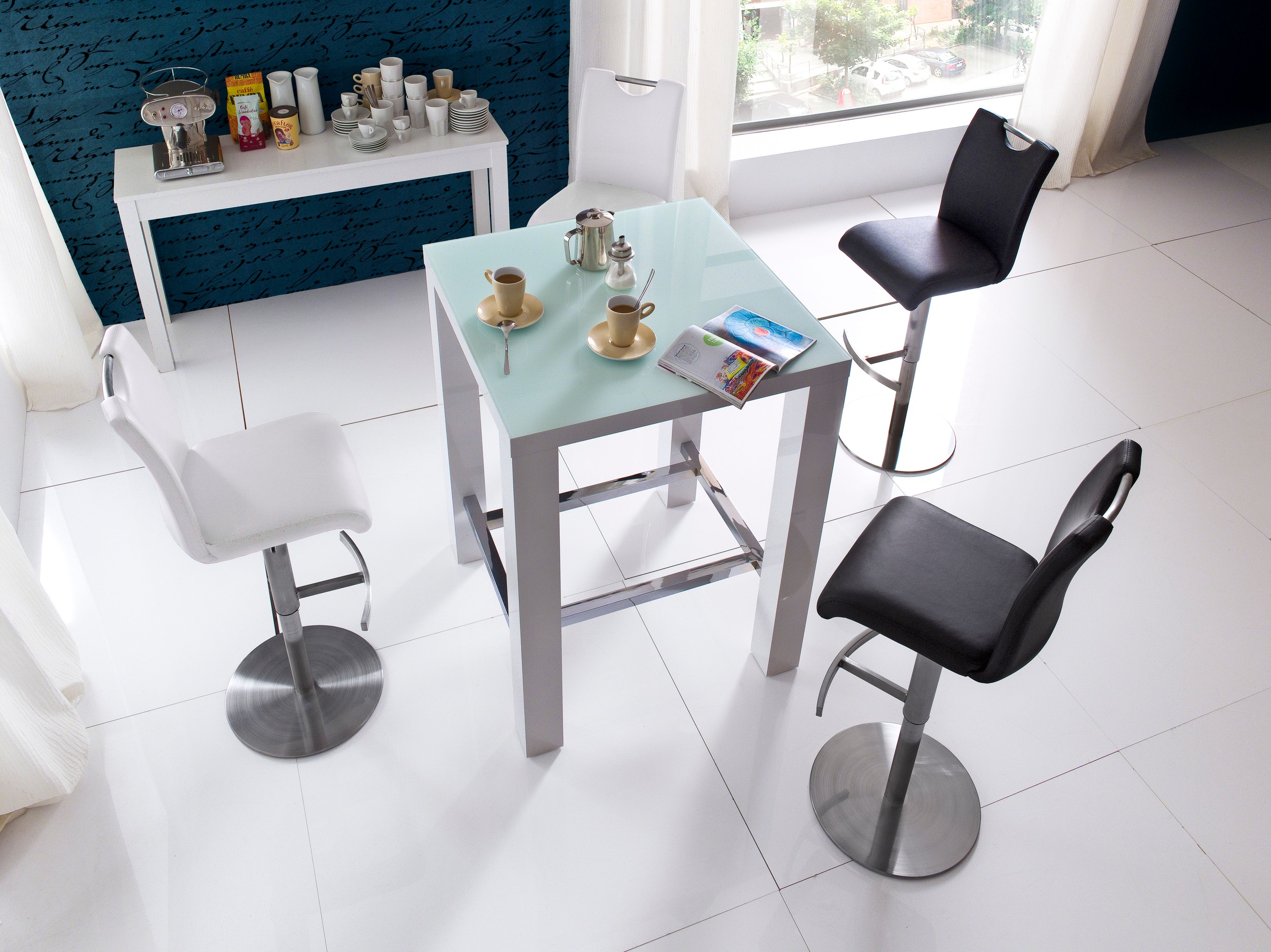 MCA furniture Bistrostuhl "ALESI", mit Rückenlehne, 360 drehbar, Sitzhöhe e günstig online kaufen