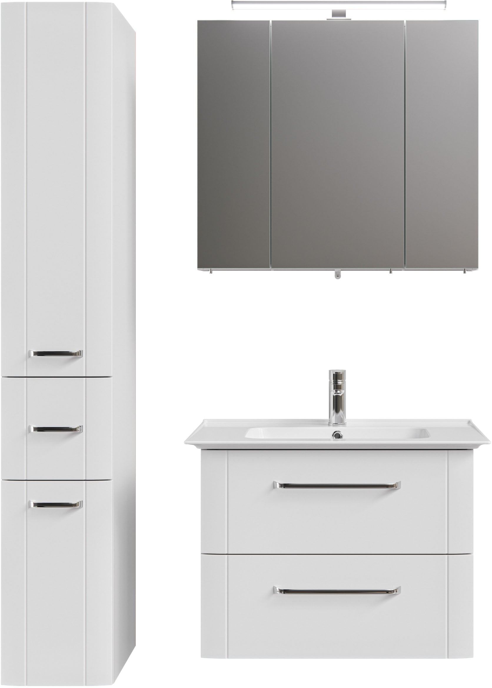 Saphir Badmöbel-Set »Badmöbel-Set Serie 3006 3-teilig Keramik-Waschtisch mi günstig online kaufen