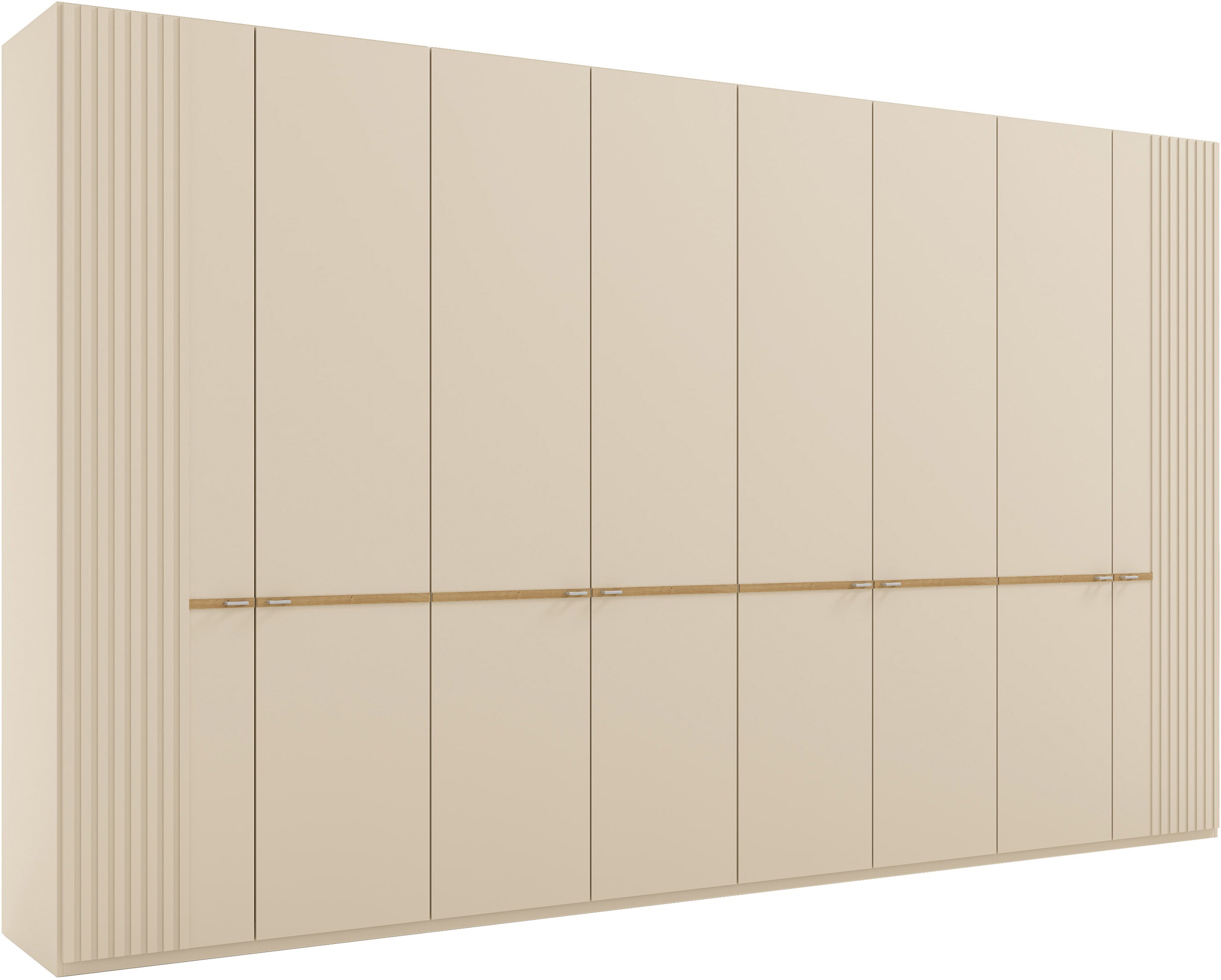 Musterring Drehtürenschrank "Isabelle" Lamellen in Korpusfarbe, Griffe in s günstig online kaufen