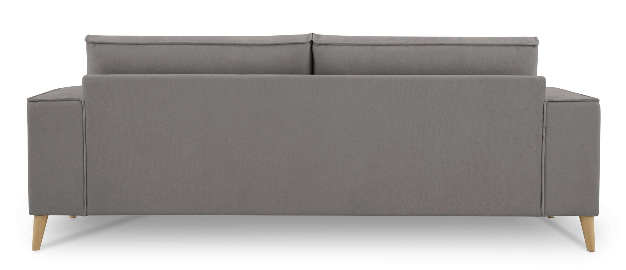 OTTO home 3-Sitzer »Oland Skandi, weicher Chenille-Stoff« 224 cm, Wellenunterfederung, Skandi-Design, Massivholzfüße