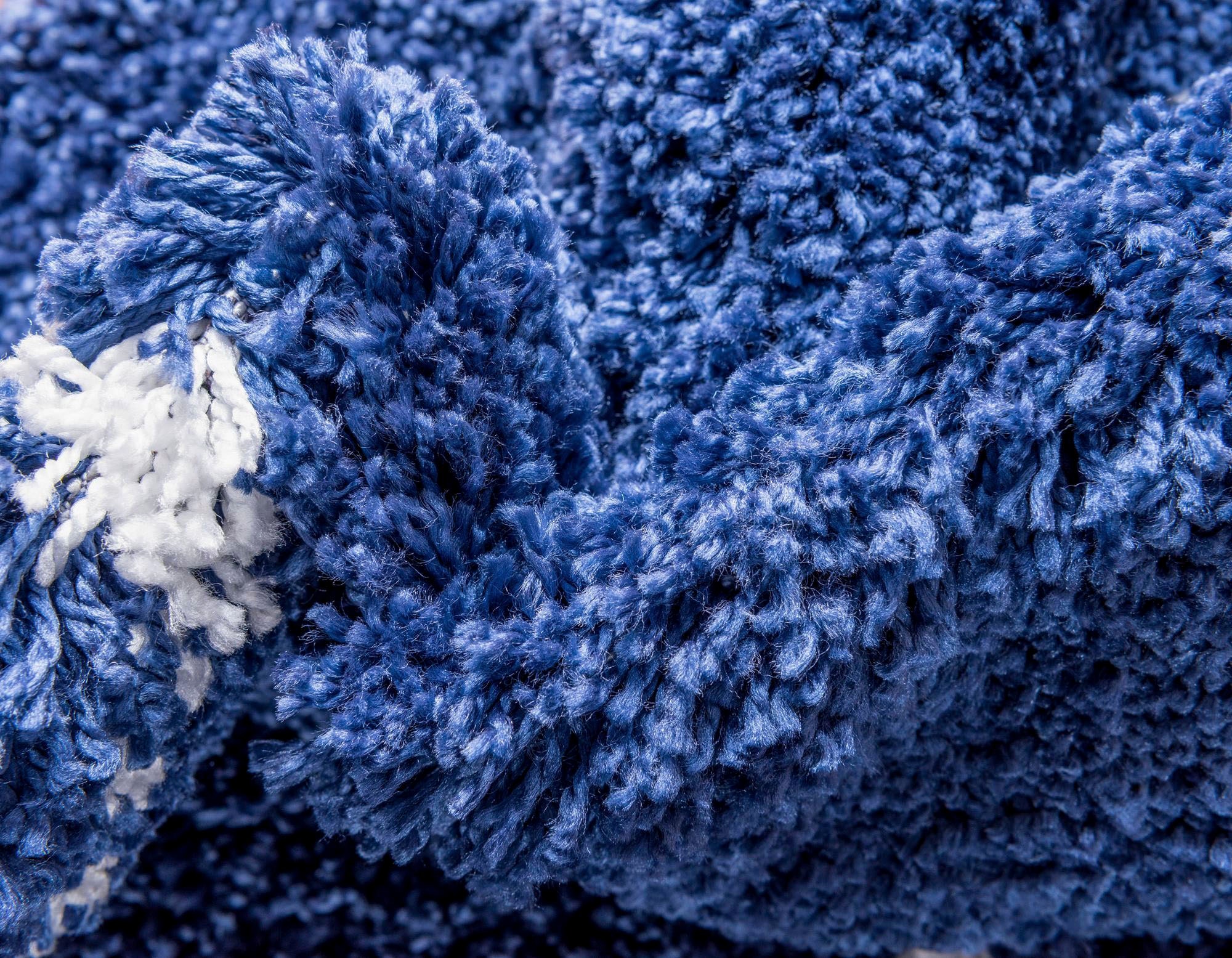 Myflair Möbel & Accessoires Hochflor-Teppich »Temara Shag Lagerräumung«, rund, 51 mm Höhe, gewebt, Rauten Design, weich & kuschelig