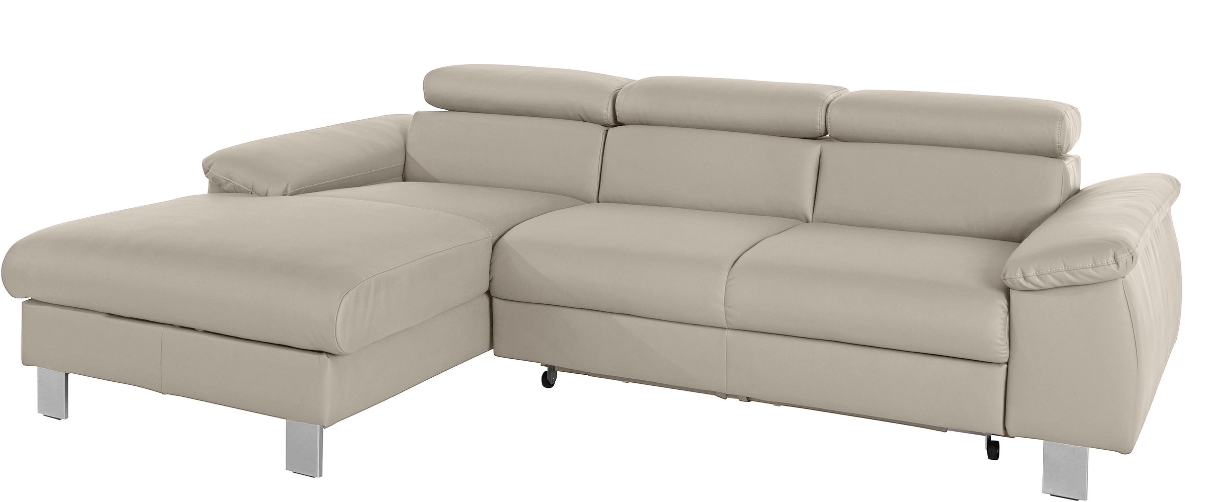 COTTA Ecksofa »Komaris L-Form, B: 244 cm« mit Kopfteilverstellung, optional günstig online kaufen