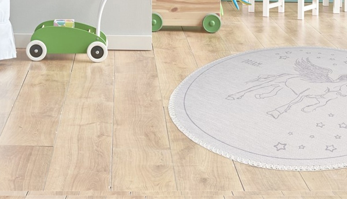 Arte Espina Kinderteppich »Bambini 200«, rund, 5 mm Höhe, Fantasievoll bedr günstig online kaufen