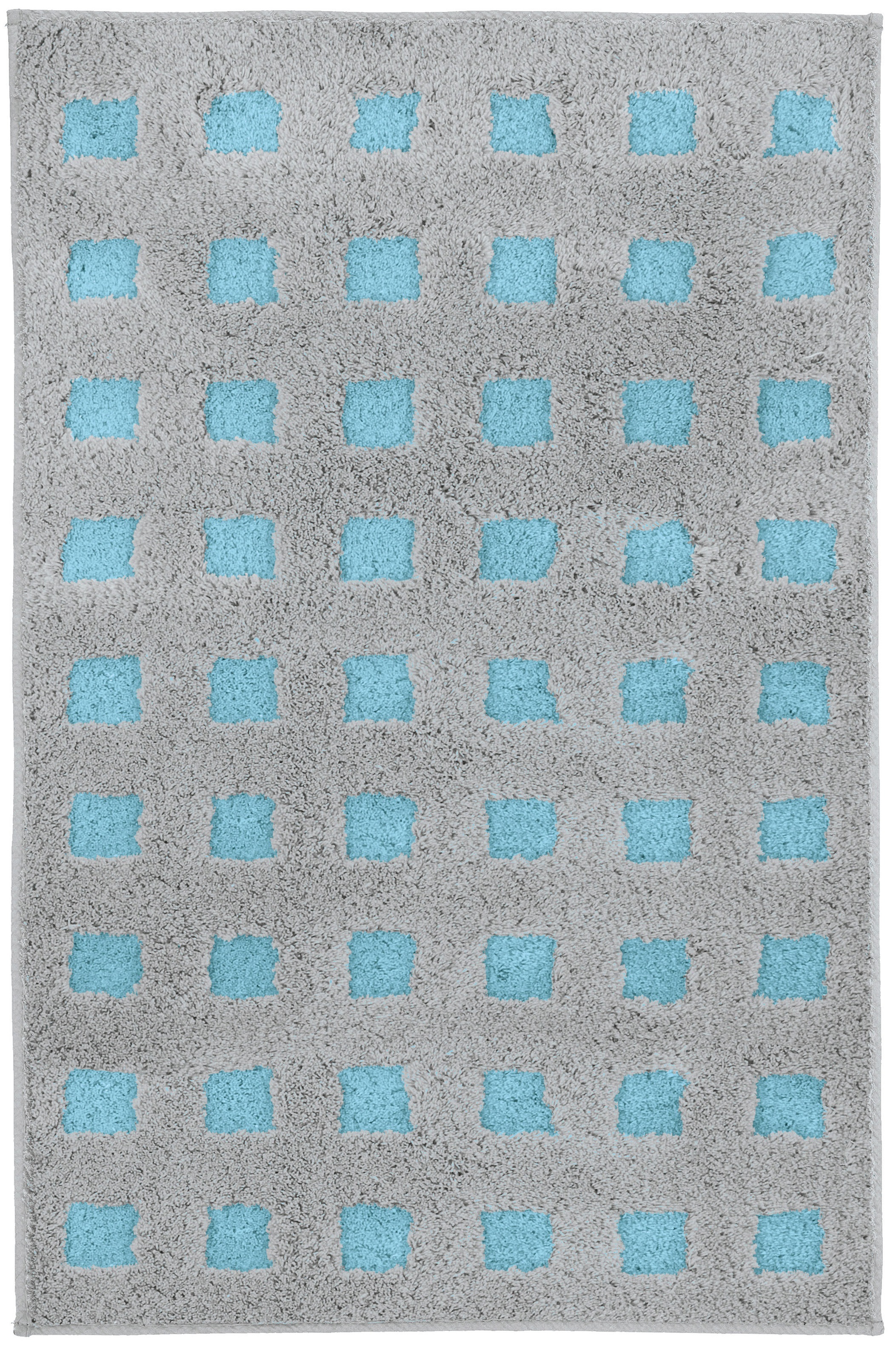 Kleine Wolke Badematte »Boxes«, rutschhemmend beschichtet, fußbodenheizungsgeeignet, Badteppich, modernes Design, Hoch/Tief Effekt