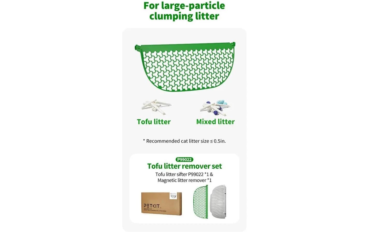 PETKIT Katzentoilette »Magnetischer Reiniger von grobkörniger Katzenstreu«