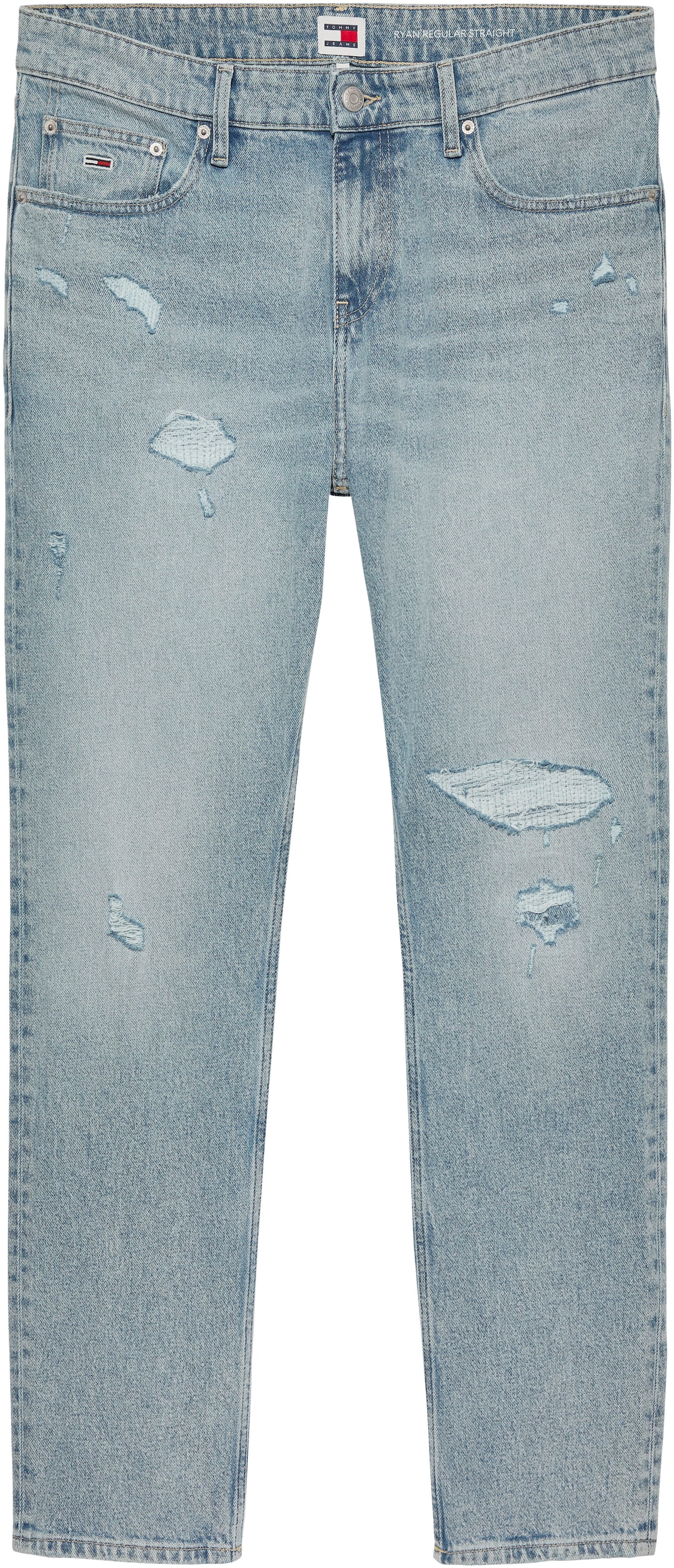 Tommy Jeans Straight-Jeans »RYAN RGLR STRGHT«, mit Used-Effekten