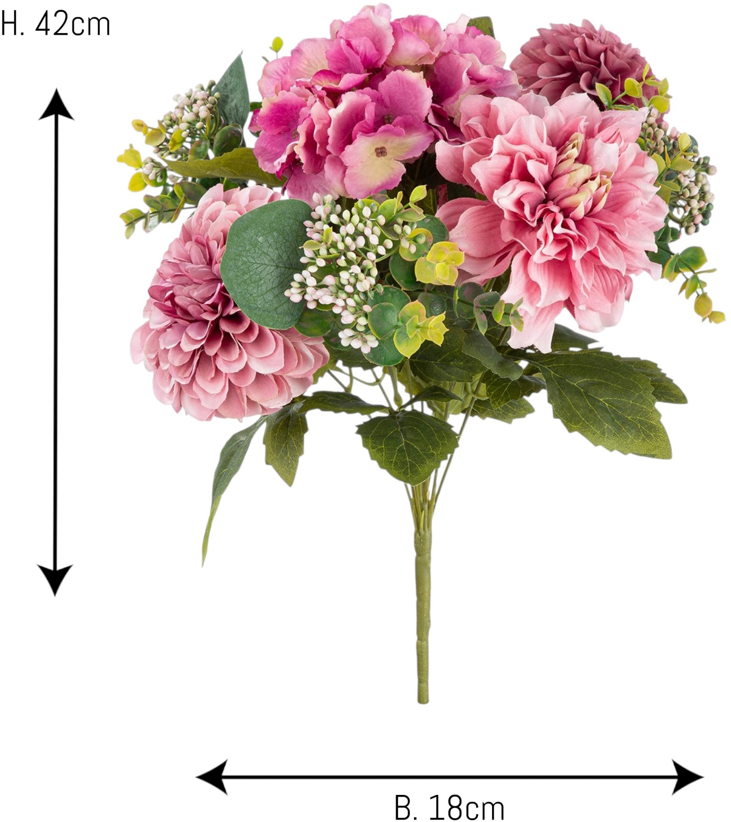 GILDE Kunstblume »Kunstblumenstrauß Posy« ein Mix aus 3 Blumenarten