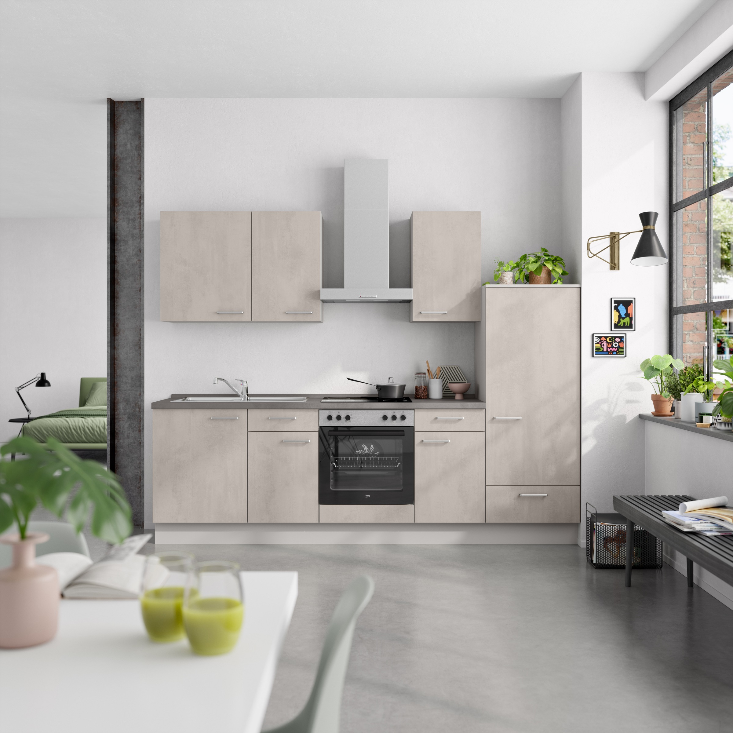nobilia® Küchenzeile »"Riva I"«, vormontiert, Ausrichtung wählbar, Breite 2 günstig online kaufen