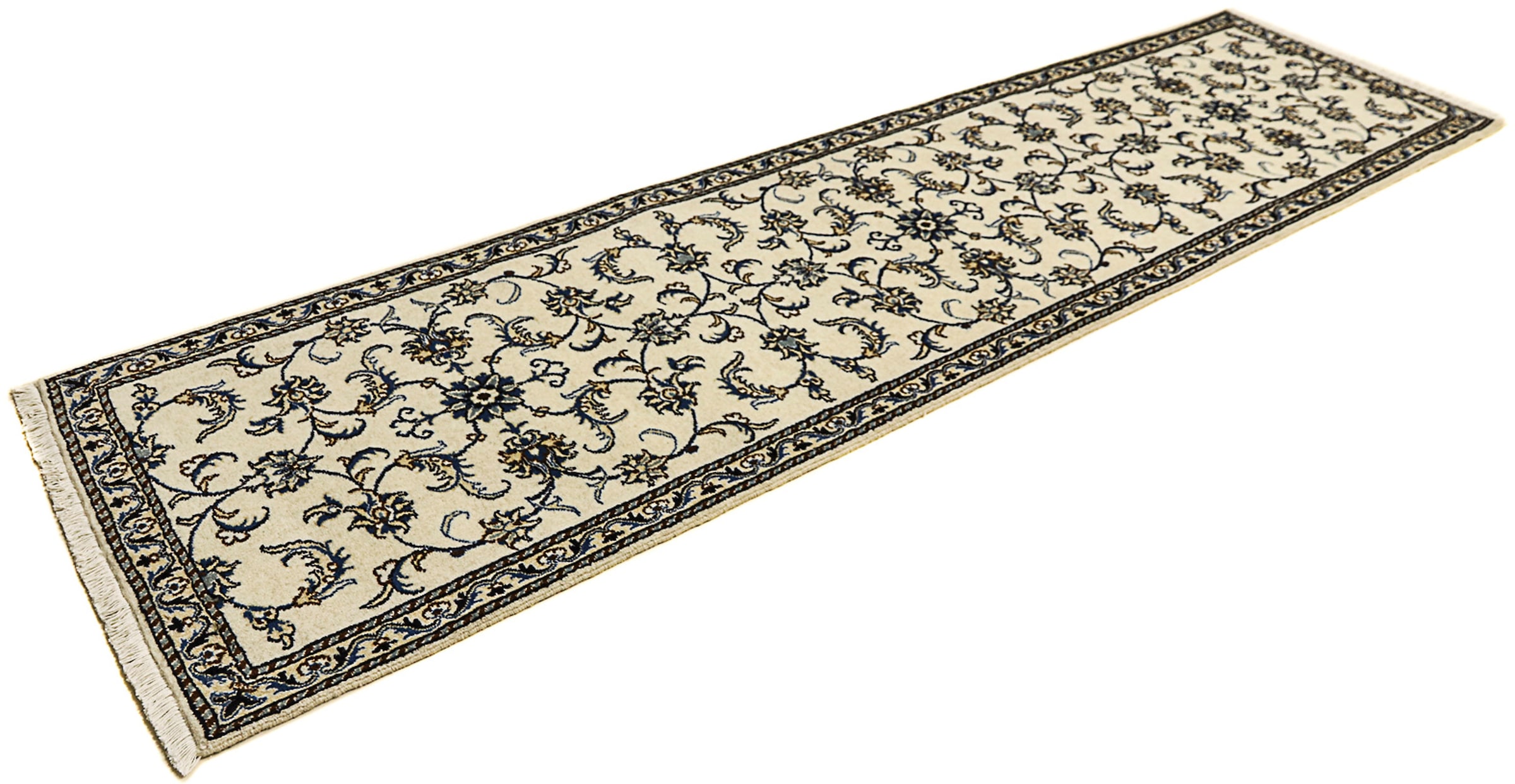 morgenland Orientteppich »Perser - Nain - 296 x 79 cm - beige«, rechteckig, günstig online kaufen