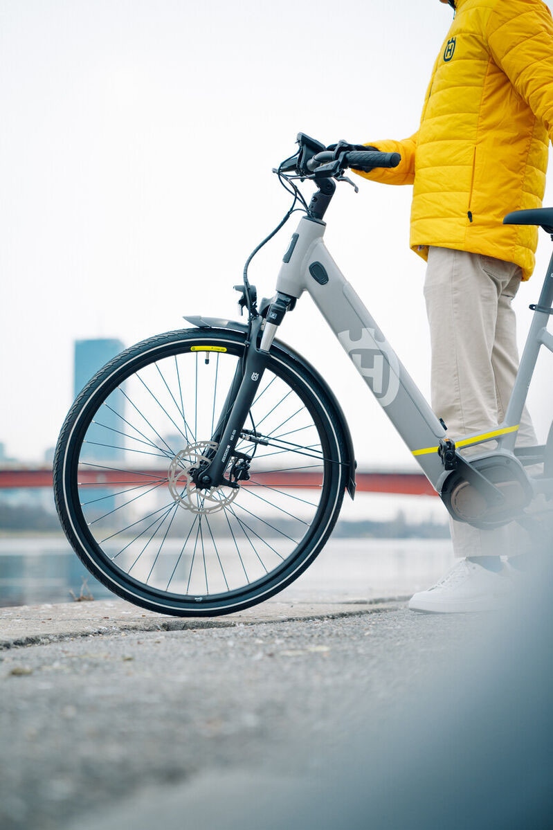 Husqvarna E-BICYCLES E-Bike »E-Citybike Towner 2«, 8 Gang, Shimano, Nexus, Mittelmotor 250 W, (28 Zoll, Bosch Motor, Rücktritt, Scheibenbremsen, mit Straßenzulassung), Pedelec, Elektrofahrrad für Herren u. Damen, tiefer Einstieg