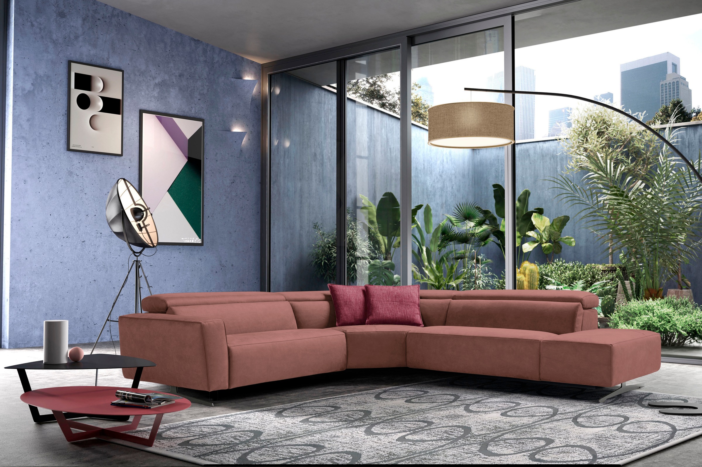 Egoitaliano Ecksofa »Stefanie-e, Designsofa der Extraklasse, bequem mit hoh günstig online kaufen