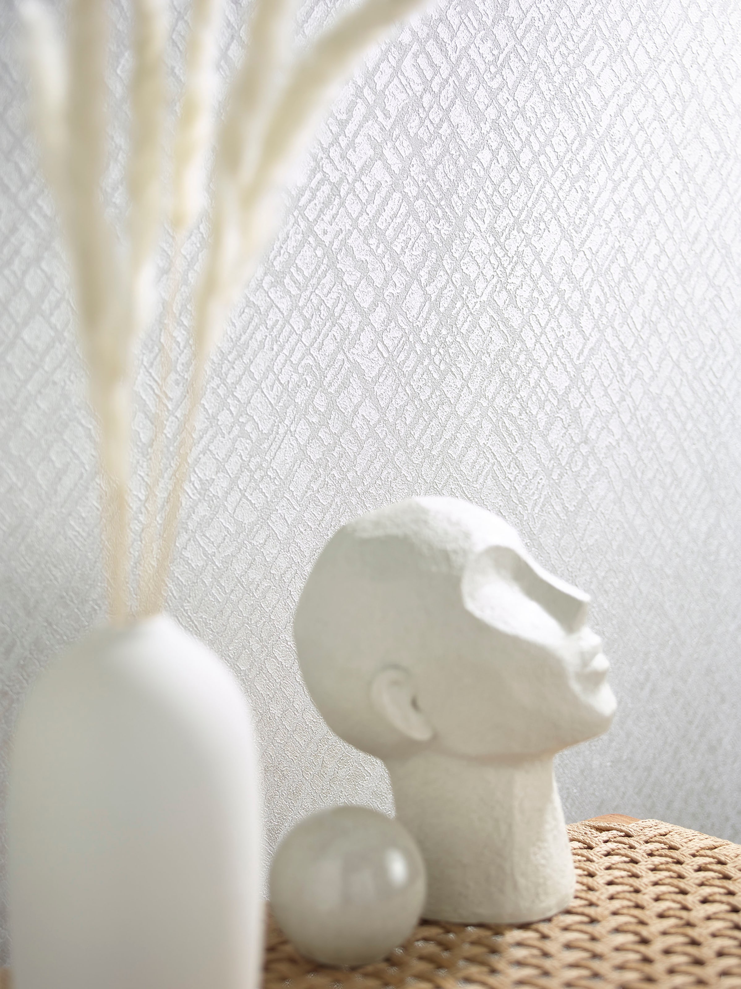 Vliestapete MARBURG "Wildness", weiß, B:0,7m L:10,05m