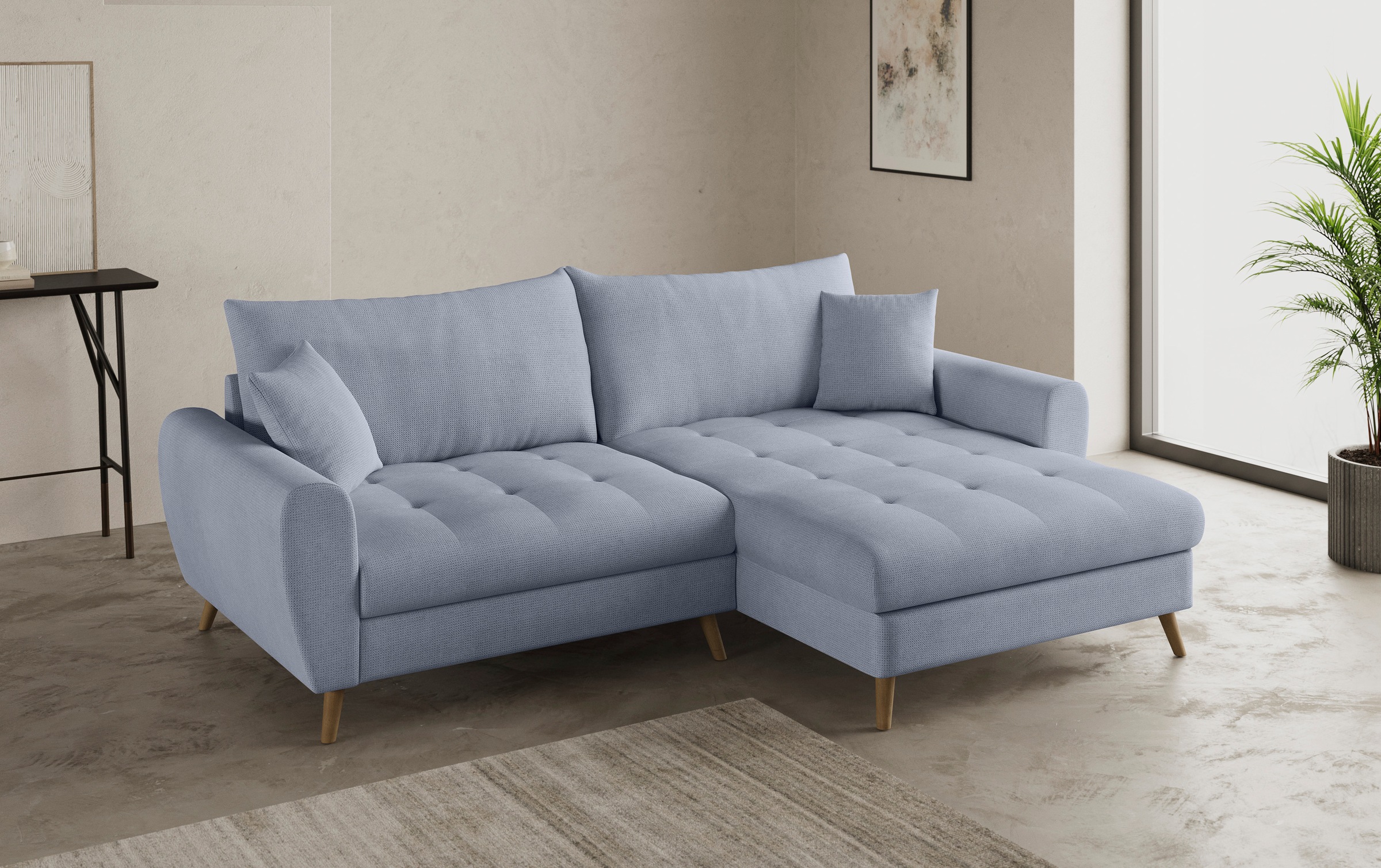 Mr. Couch Ecksofa »Blackburn II, L-Form«, Mit Kaltschaumpolsterung bis 140 kg belastbar