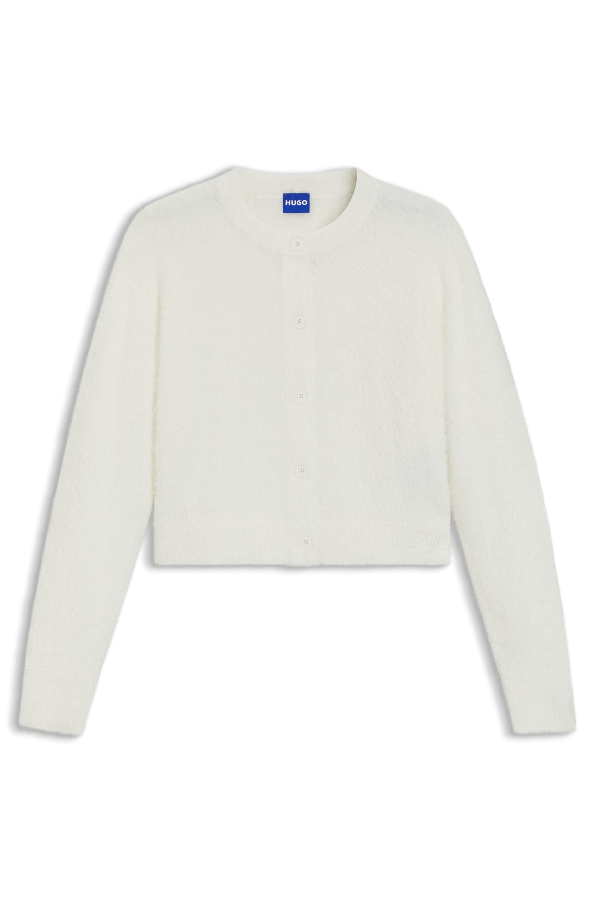HUGO Blue Cardigan »Sfurry«, im Relaxed Fit, geknöpft