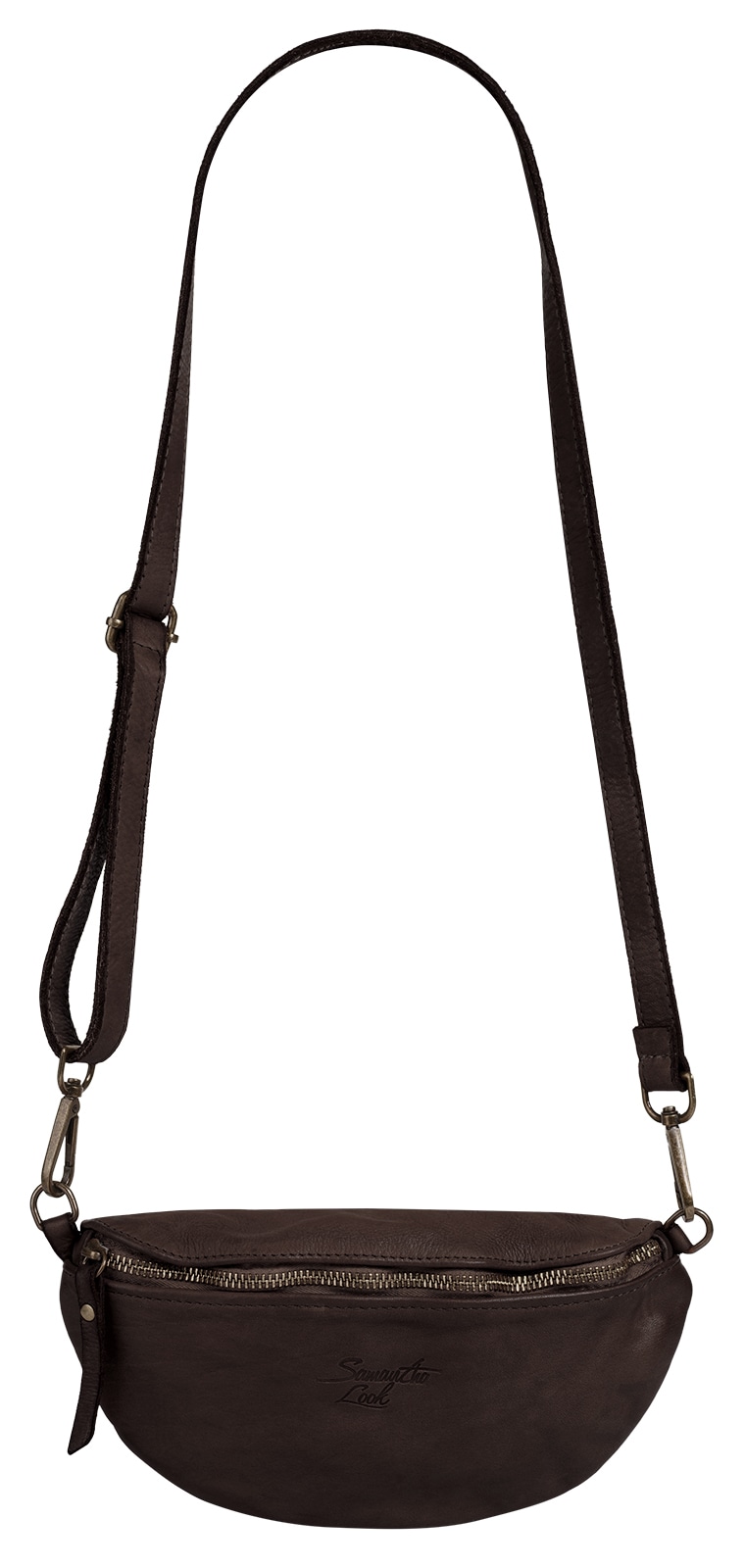 Samantha Look Umhängetasche echt Leder, Made in Italy