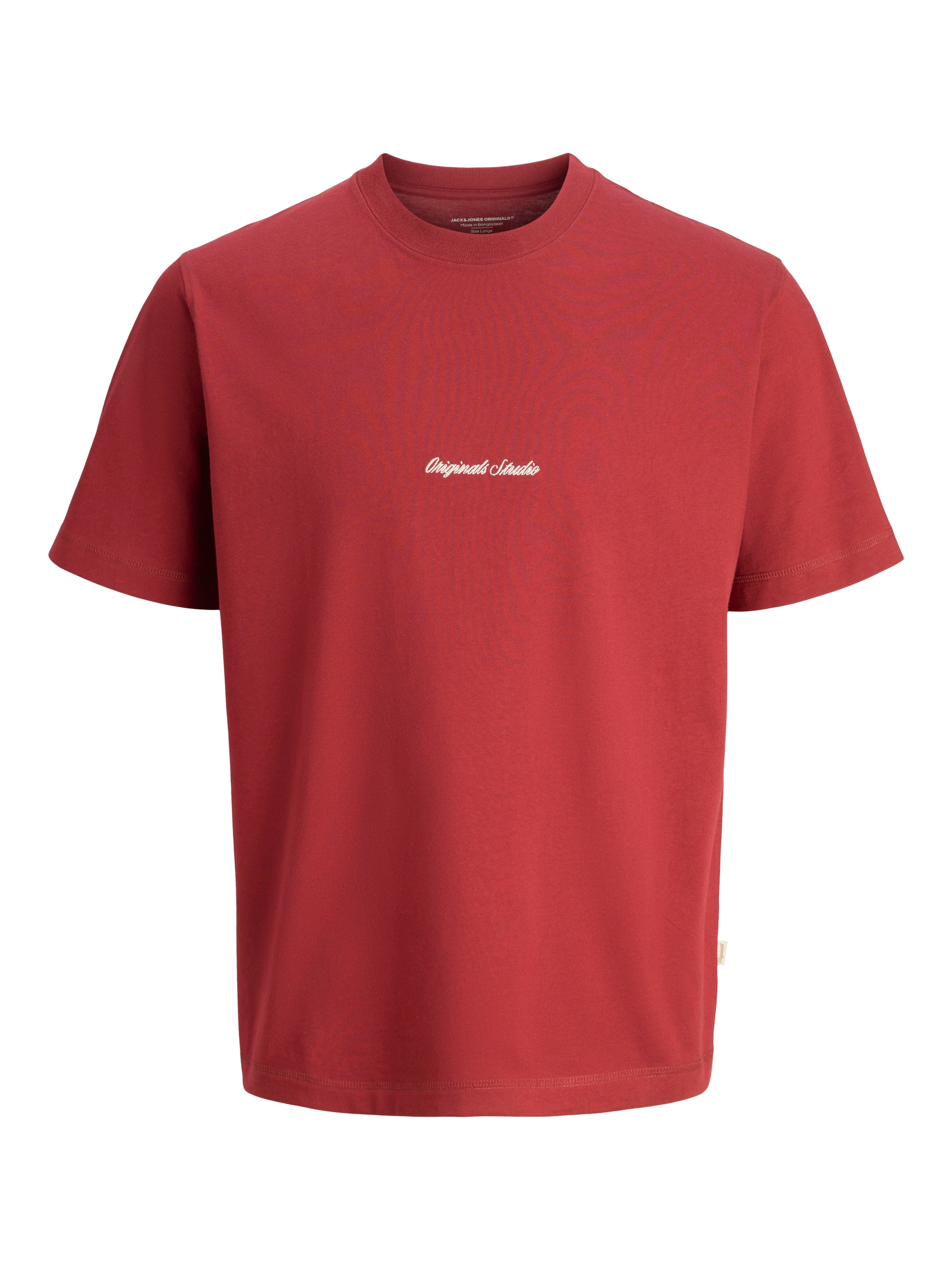 Jack & Jones Rundhalsshirt »JORNORREBRO EMB TEE SS CREW NECK NOOS« Baumwolle, locker geschnitten