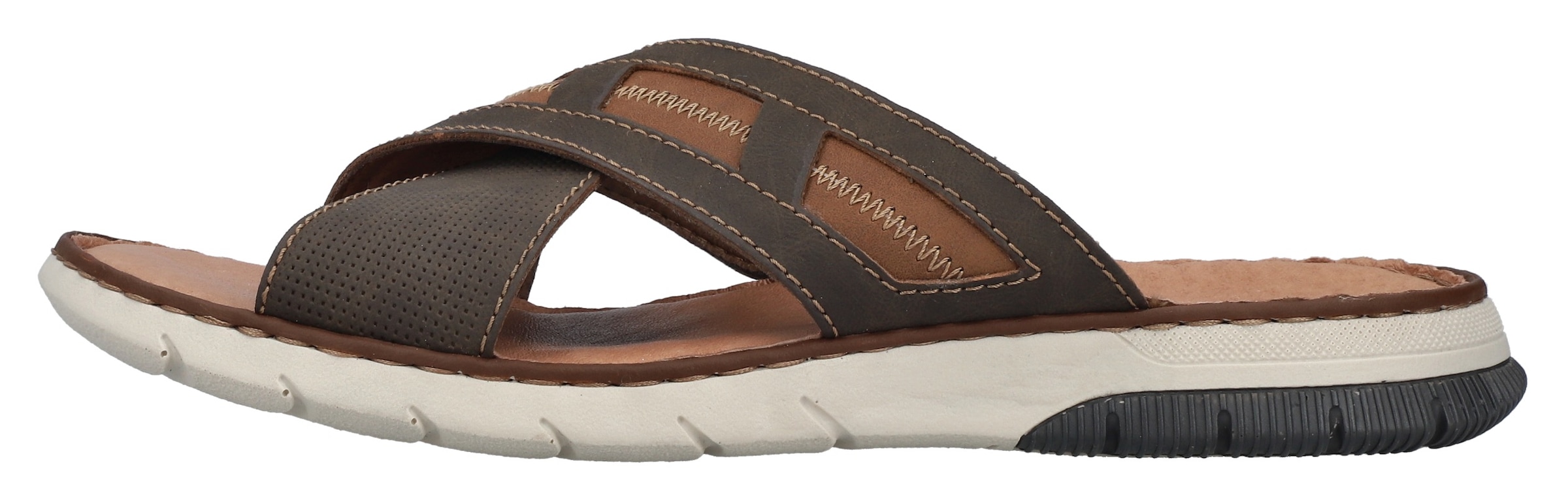 Rieker Pantolette, Sommerschuh, Strandschuh, Schlappen mit weicher Innensohle