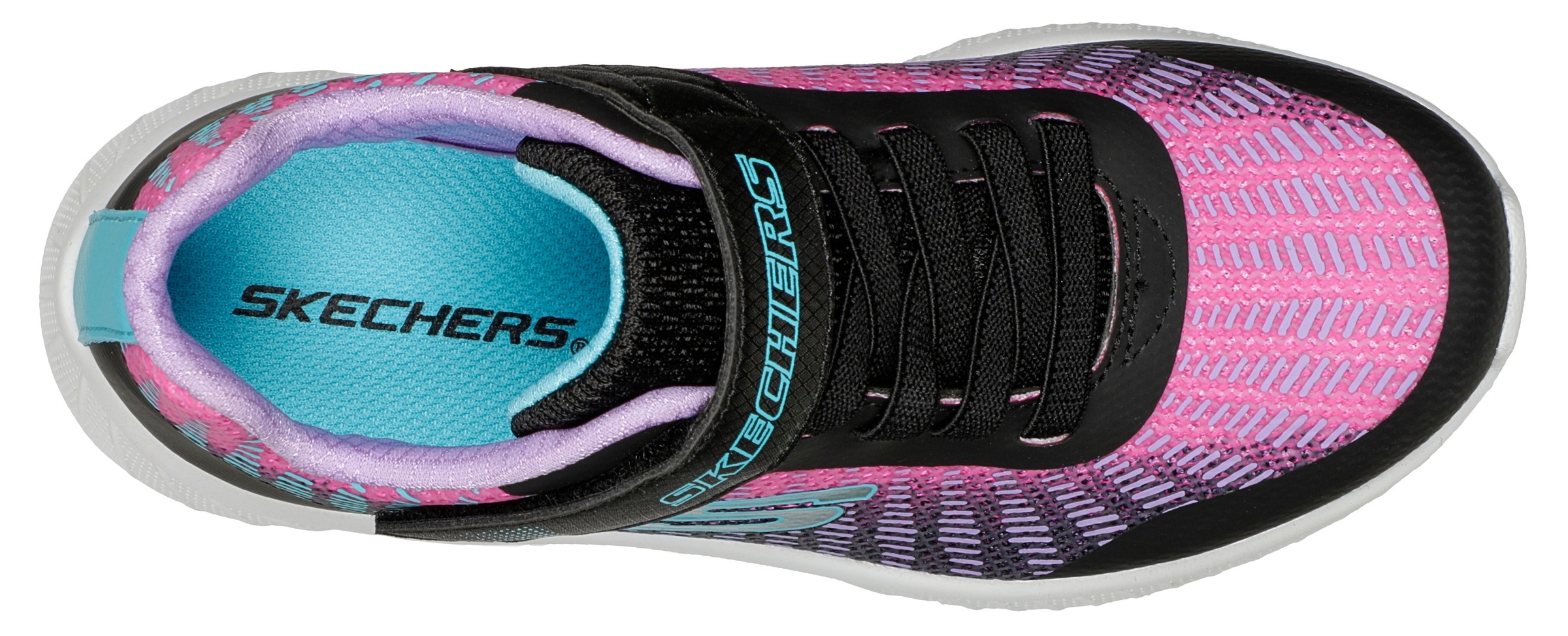 Skechers Sneaker »MICROSPEC PLUS«, Freizeitschuh, Klettschuh, Slip-On Sneaker mit Farbverlauf