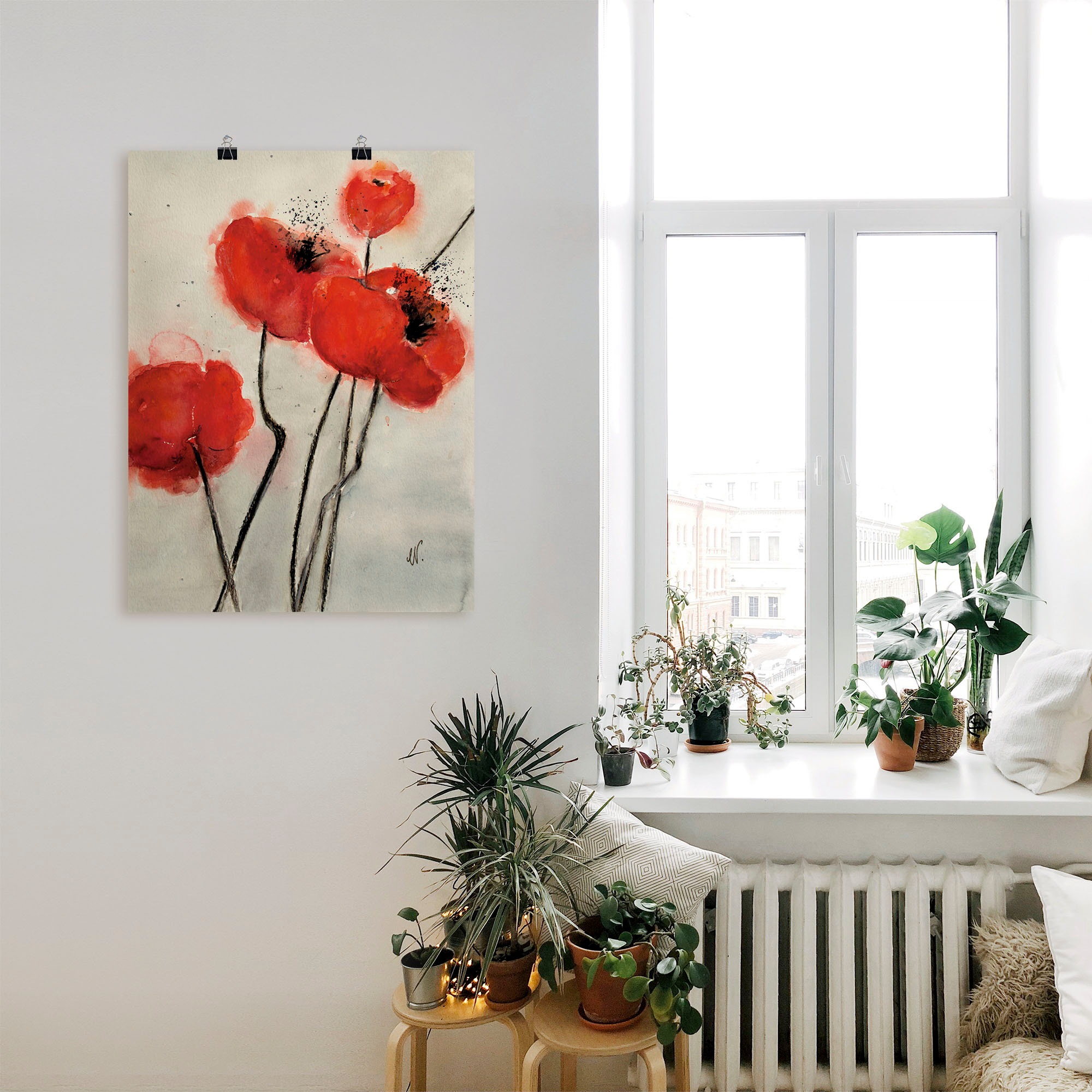 Artland Wandbild »Roter Mohn« 1 Stk. tlg. als Leinwandbild, Poster in versc günstig online kaufen