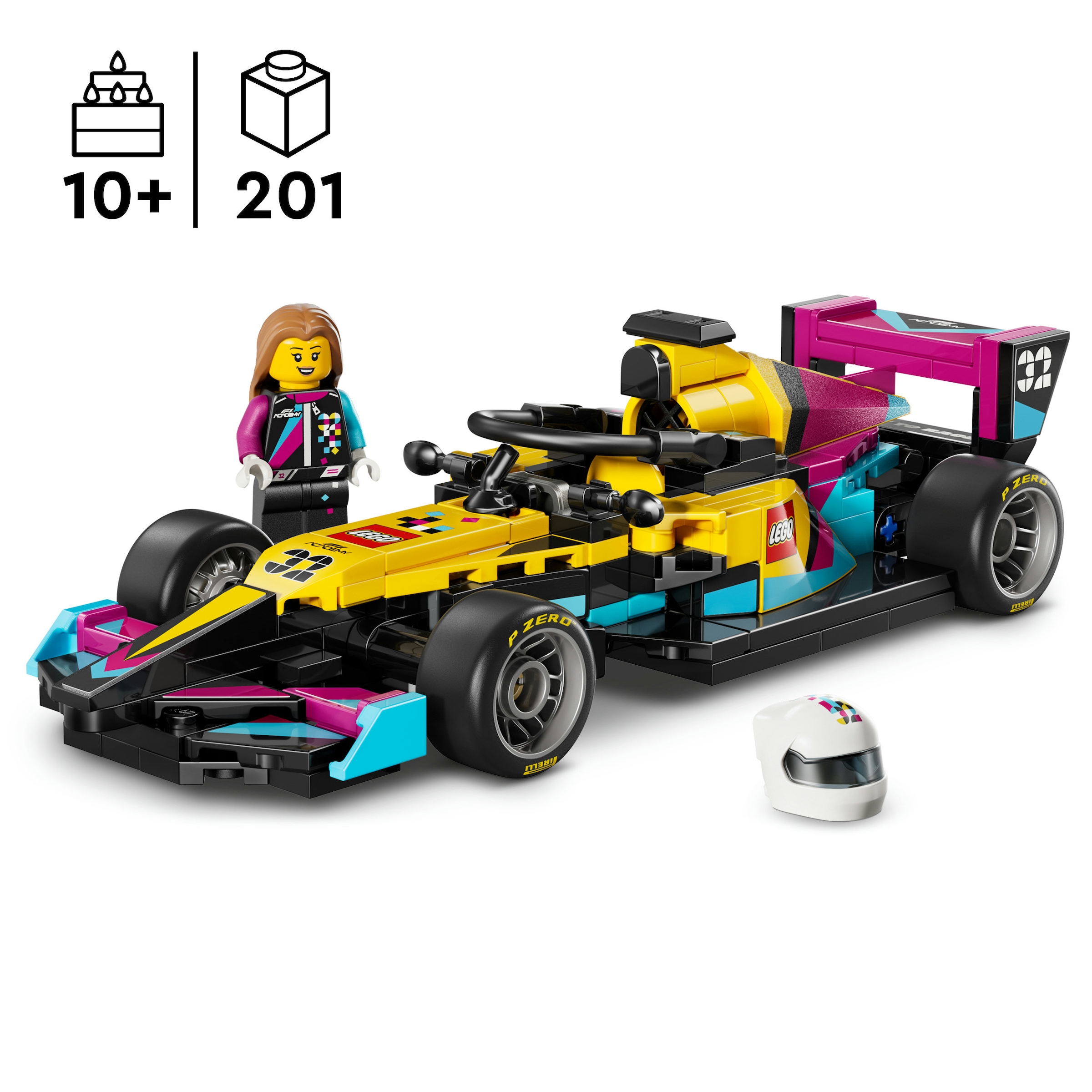 LEGO® Konstruktionsspielsteine »F1 ACADEMY LEGO Rennwagen (77258), LEGO Speed Champions«