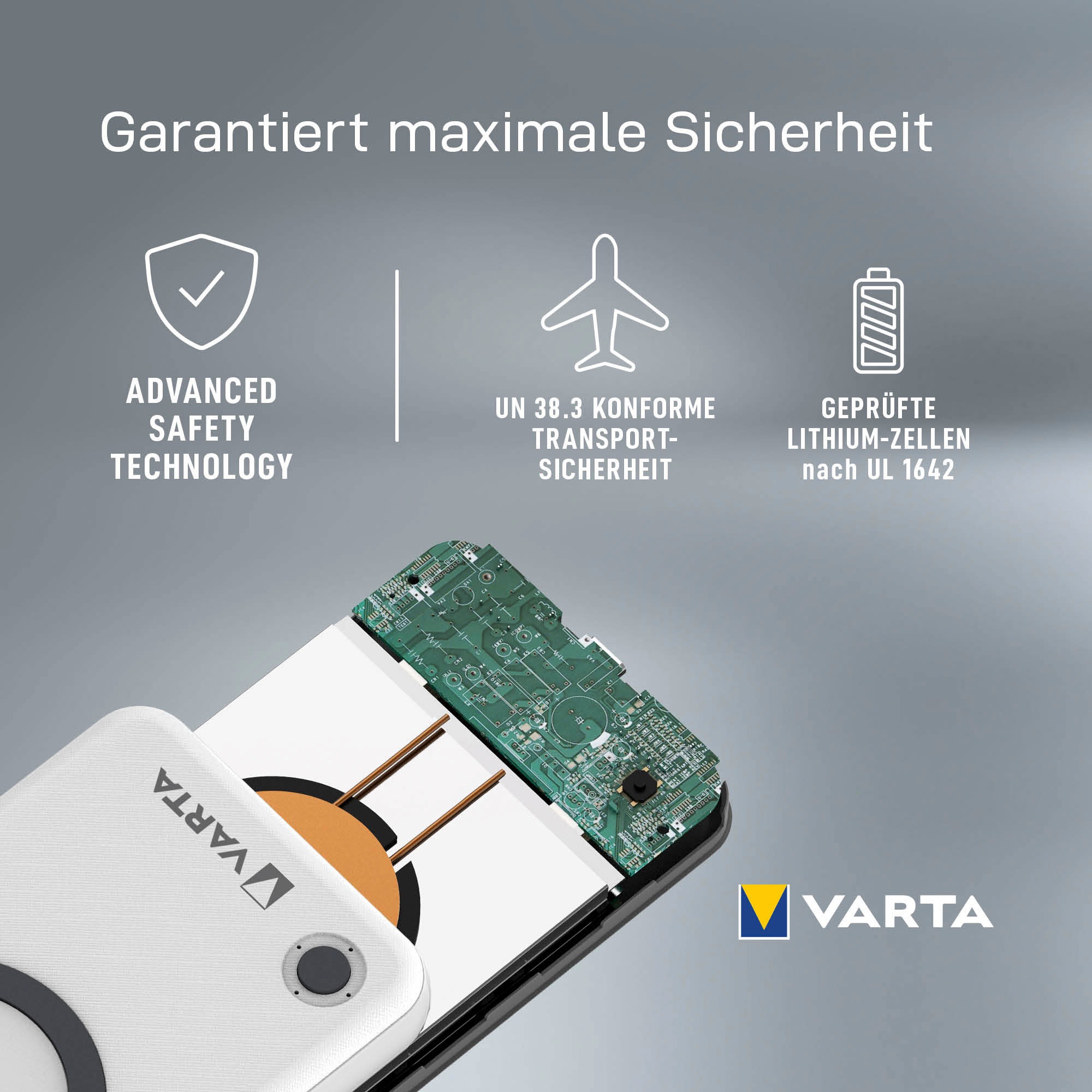 VARTA Batterie-Ladegerät »Wireless Power Bank 20.000«