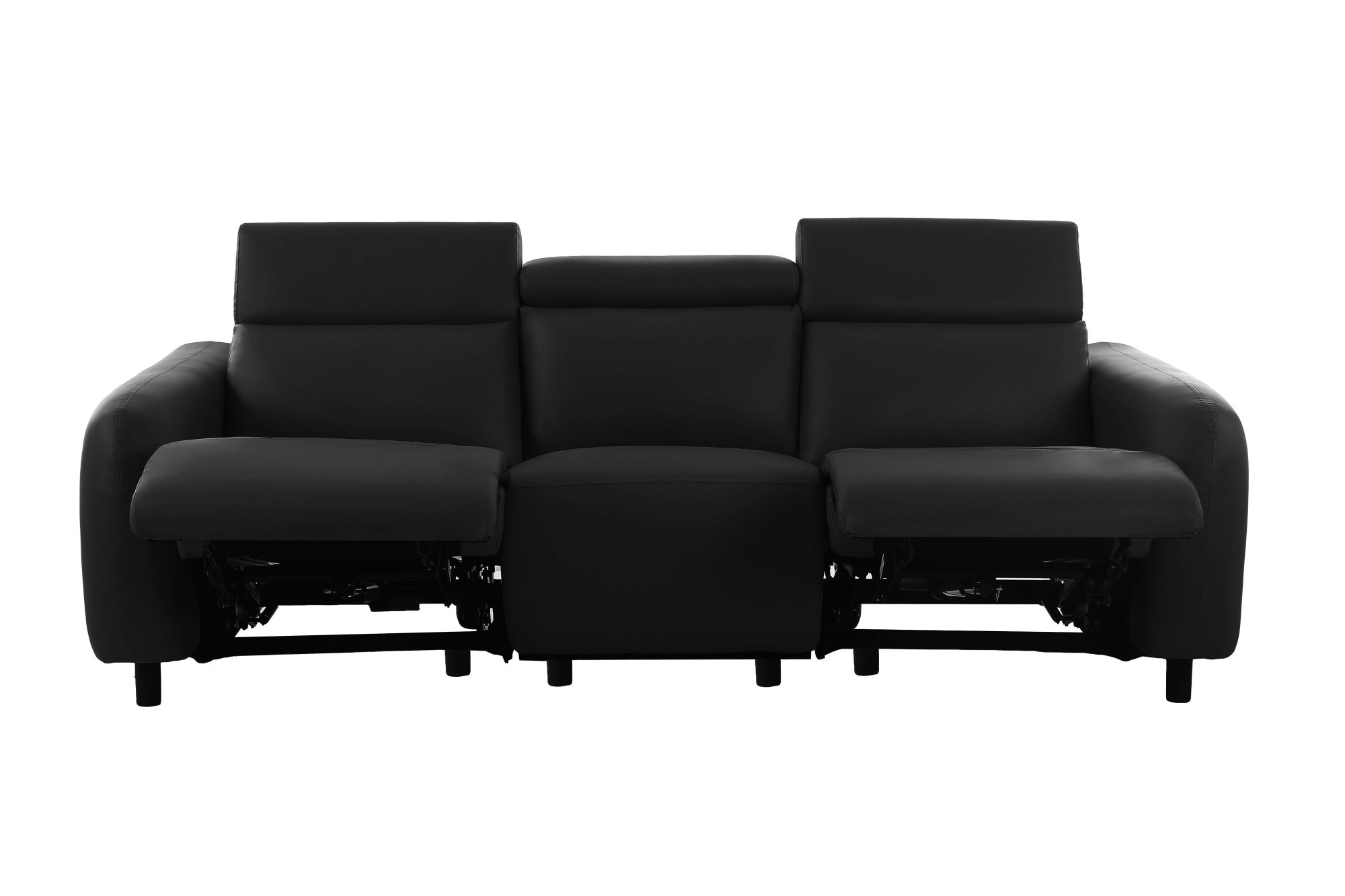Home affaire 3-Sitzer »SKAANE Kunstleder, 229 cm, manuelle-u. elektrische Relaxfunktion«, Relax-Funktion in 2 Sitzen, Kopfteilverstellung, Federkernpolsterung