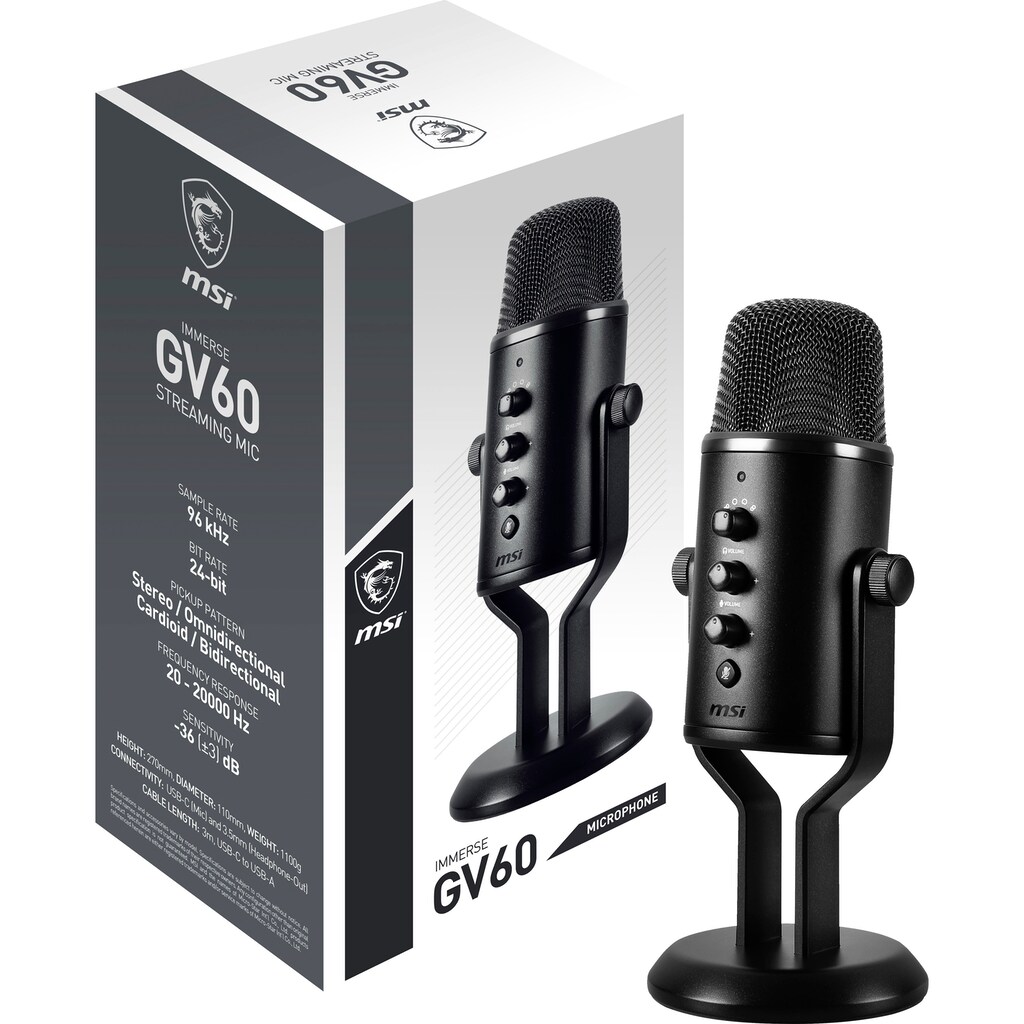 MSI Mikrofon »IMMERSE GV60 STREAMING MIC«