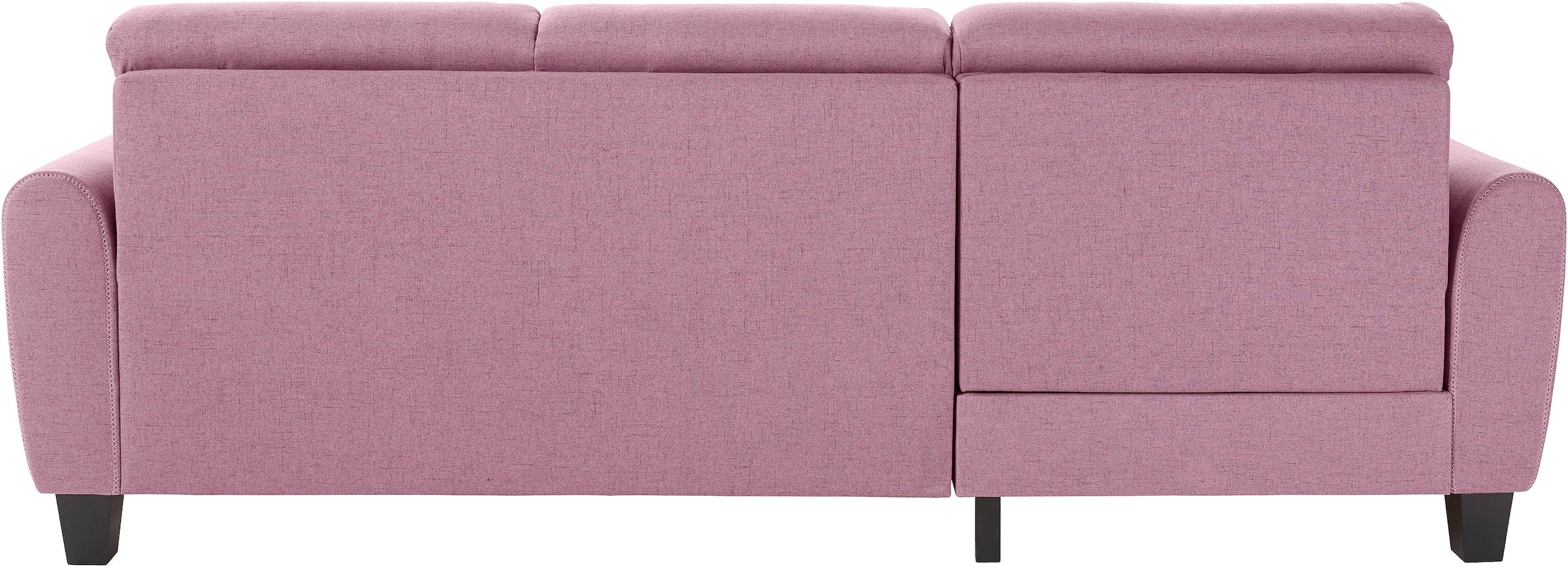 sit&more Ecksofa »Varese L-Form«, mit Federkern, wahlweise mit Bettfunktion und Stauraum