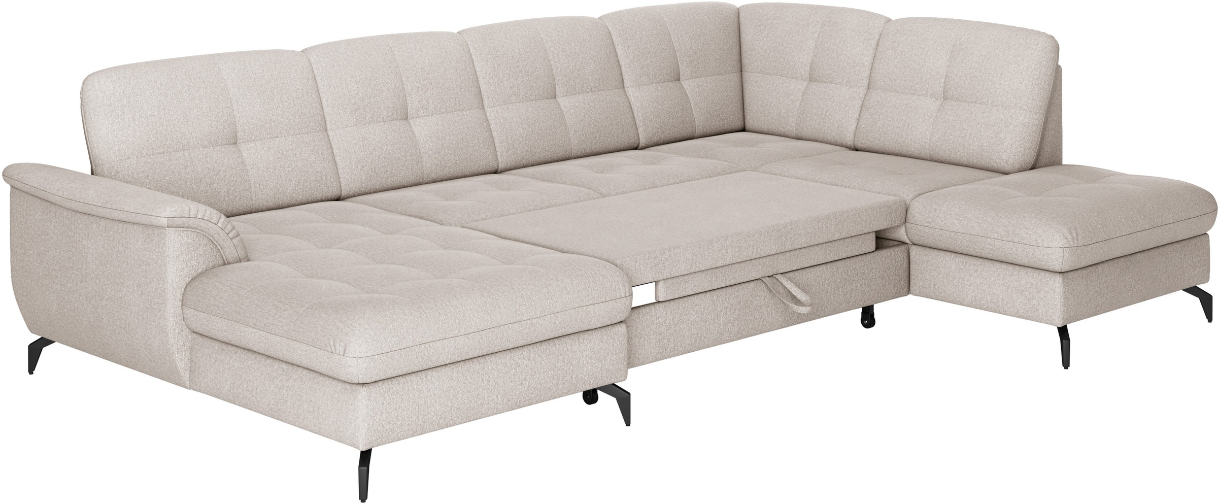 sit&more Wohnlandschaft »Zora U-Form«, wahlweise mit Bettfunktion und Bettkasten