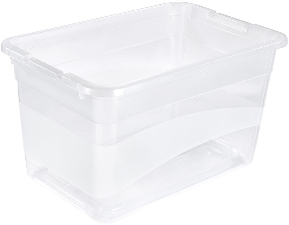 keeeper Aufbewahrungsbox »Cornelia, 3er Set, 52 L, 59,5 x 39,5 x 34 cm« durch Clips verschließbar, Griffe am Boden