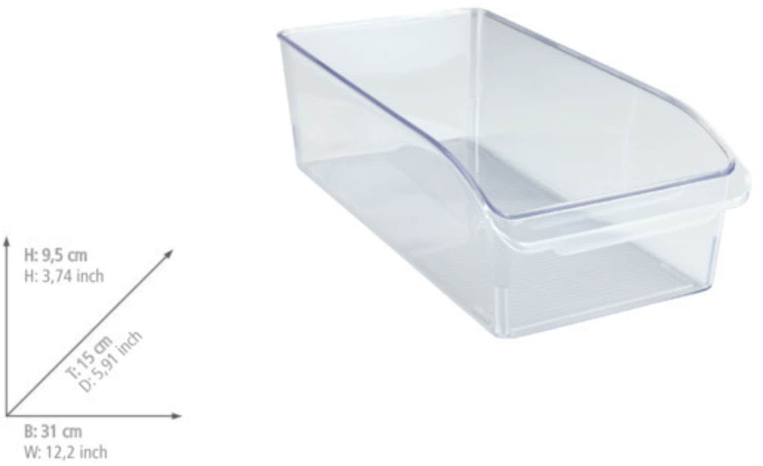 WENKO Aufbewahrungssystem »Kühlschrank-Organizer-Set«, (Set, 3 tlg.), Boxen für Vorräte & Lebensmittel, für Kühlschrank & Vorratsschrank