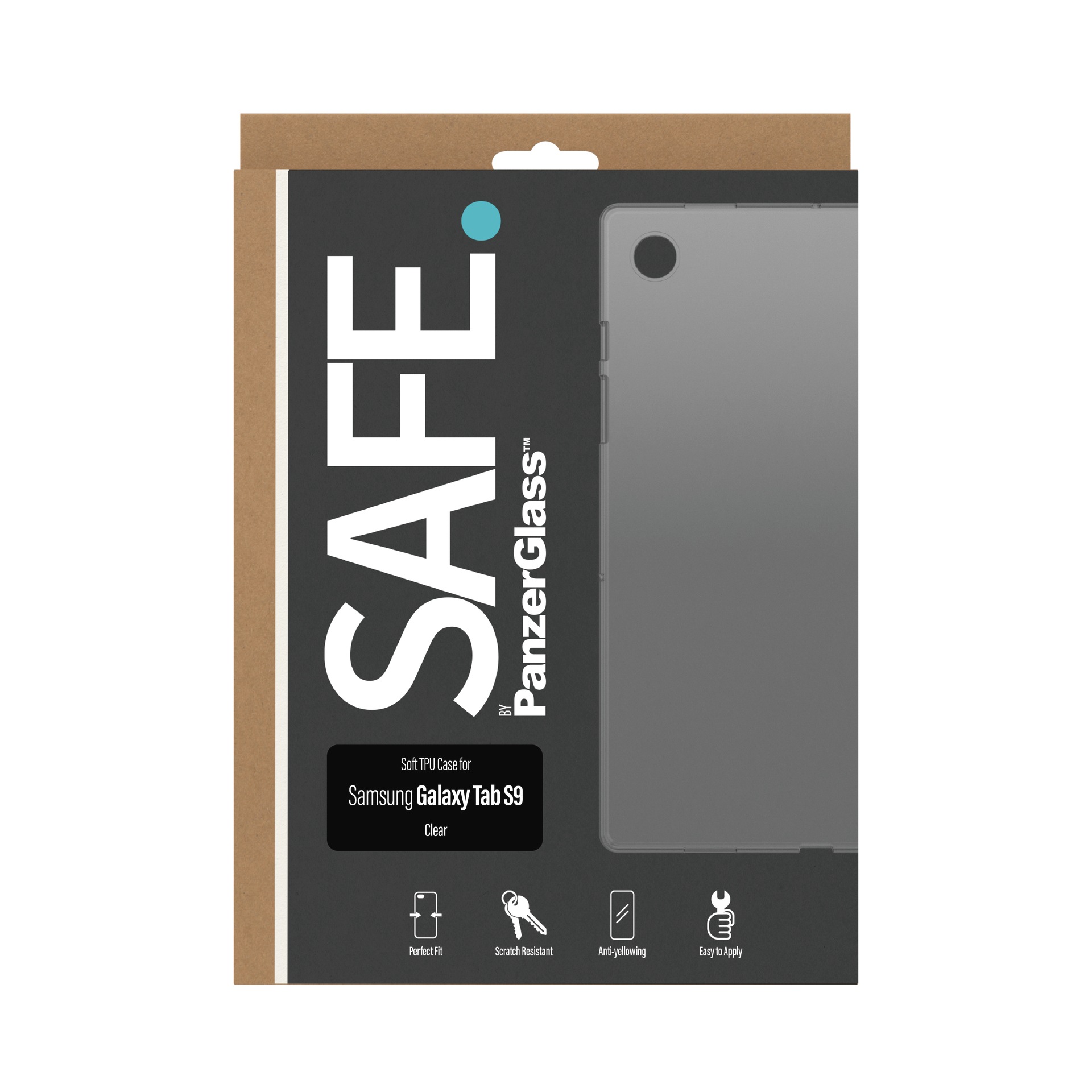SAFE by PanzerGlass Tablet-Hülle »Soft TPU Case für Samsung Galaxy Tab S9«, Backcover, Schutzhülle, Tabletschutzhülle, Case, Schutzcase, stoßfest
