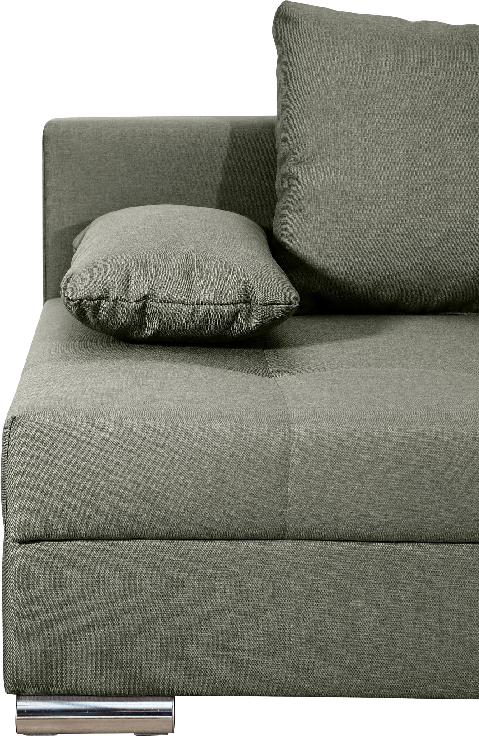 COLLECTION AB Schlafsofa »Tania mit Bettfunktion und Bettkasten«, komfortabler Sitzkomfort: Federkern-Polsterung, inklusive Rückenkissen