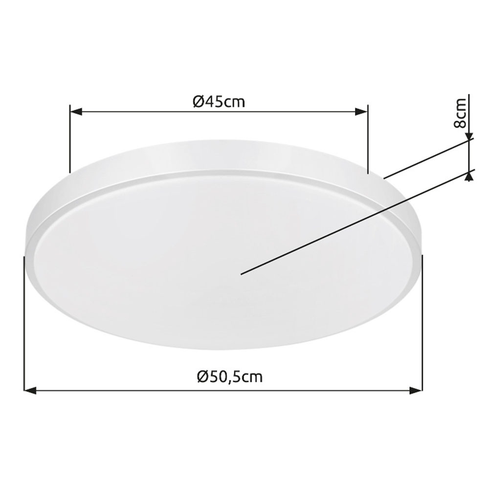 GLOBO LIGHTING LED Deckenleuchte »SONNY« LED-Modul 1 Stk. Deckenlampe/rund/Wohnzimmer/Schlafzimmer/modern