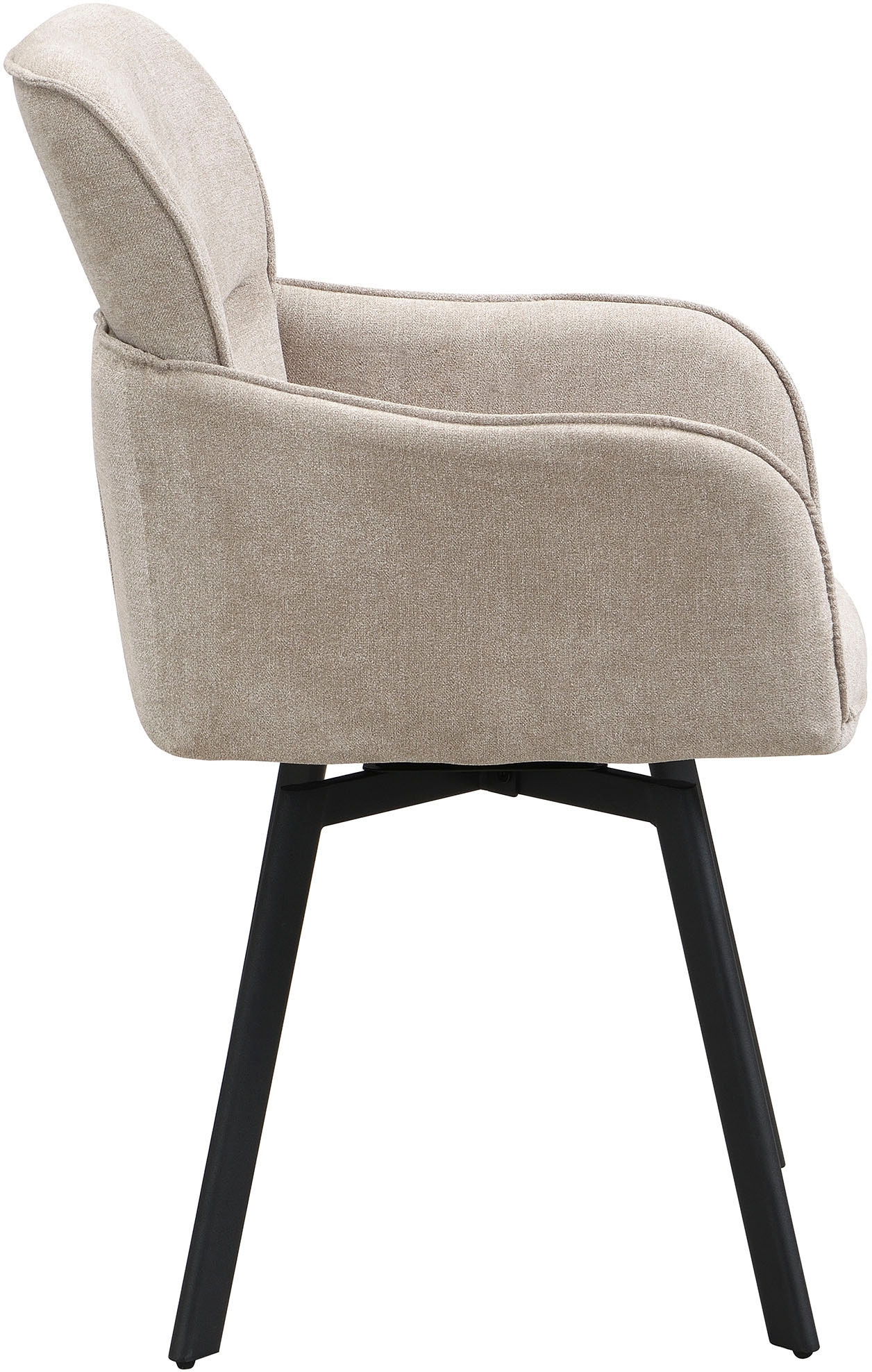 byLIVING Esszimmerstuhl »Rico« (Set) 2 Stk. Webstoff 360 Grad drehbar in verschiedenen Farben erhältlich