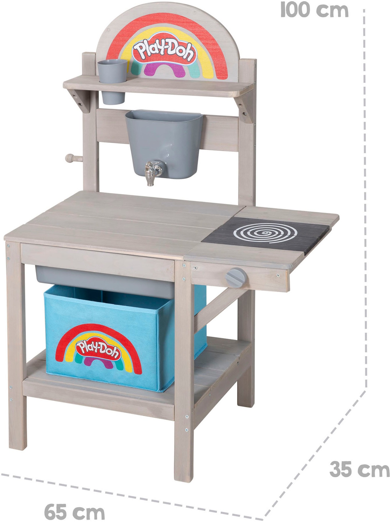 roba® Outdoor-Spielküche »Play-Doh«, inkl. Knete, 3D-Kreativmatte; FSC® - schützt Wald - weltweit