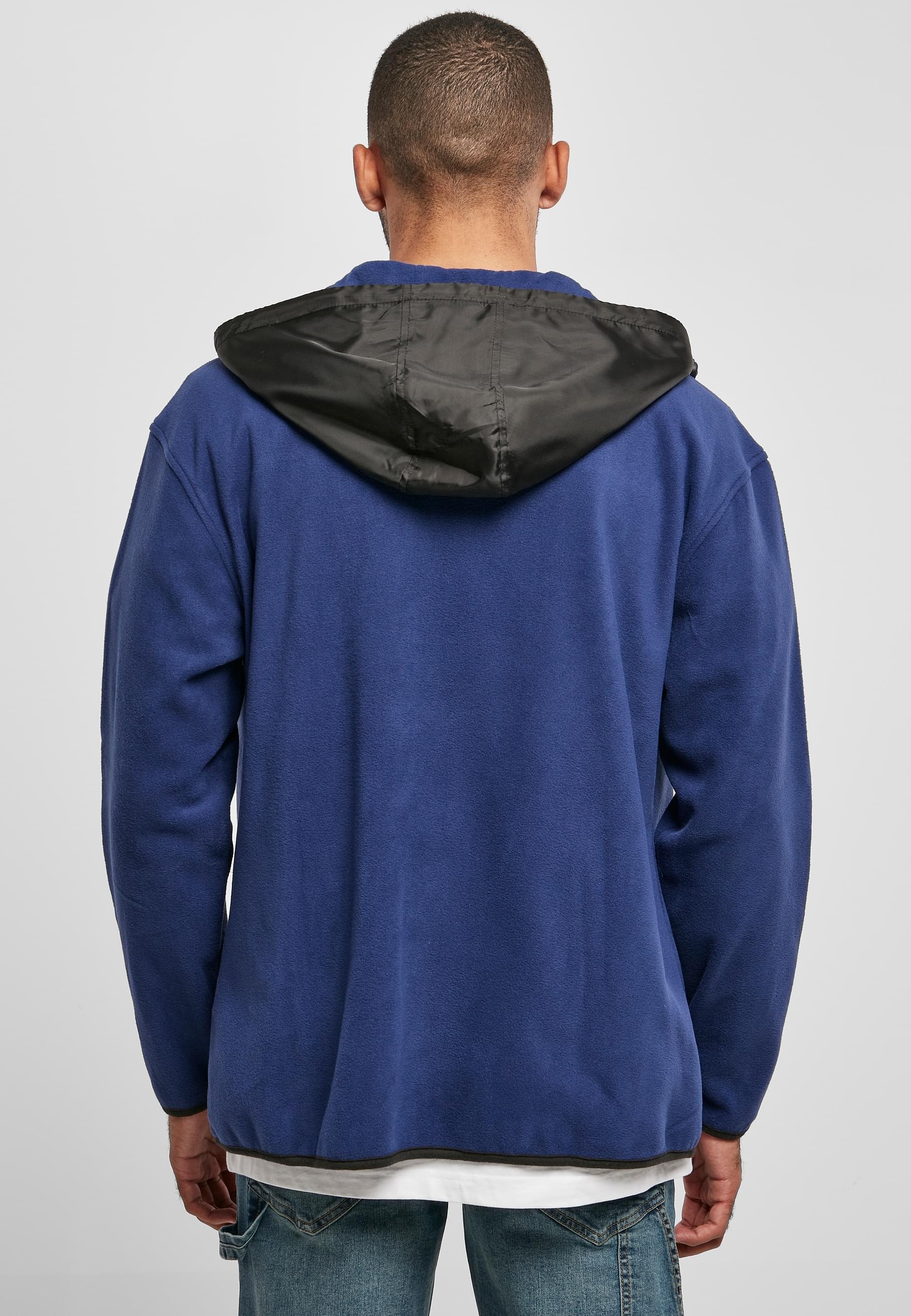 URBAN CLASSICS Winterjacke »Urban Classics Herren Hooded Micro Fleece Jacket« 1 Stk. tlg. mit Kapuze