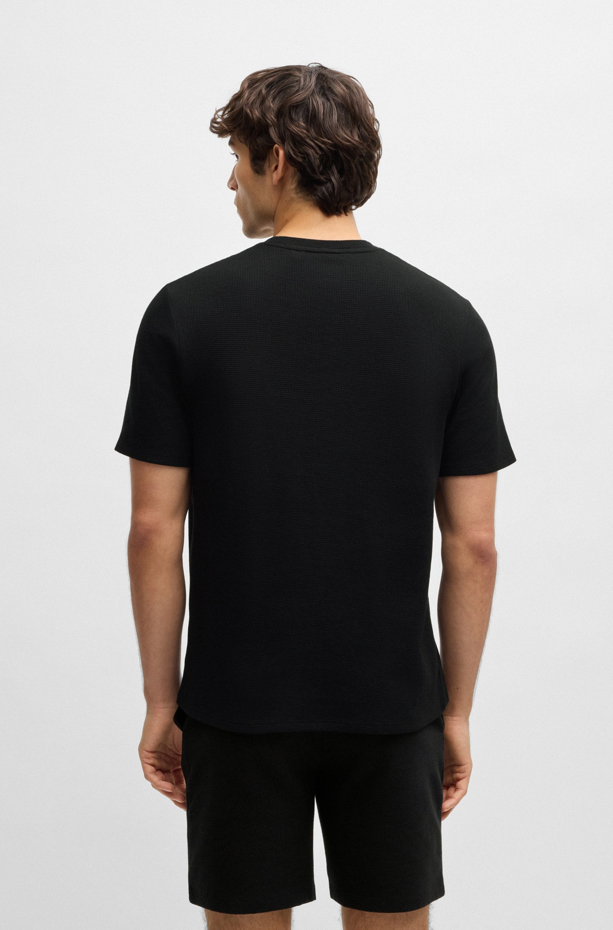 BOSS Pyjamaoberteil »Waffle T-Shirt«