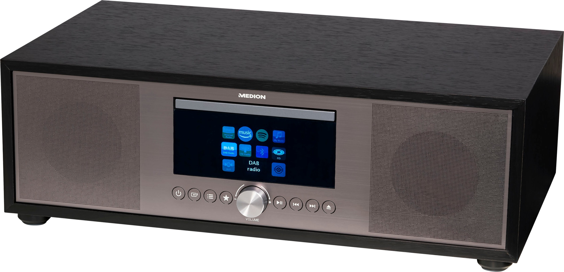Medion® Internet-Radio »All-In-One Audio System LIFE® P-Serie«, (Bluetooth-LAN (Ethernet)-WLAN Internetradio-Digitalradio (DAB+)-UKW mit RDS-FM-Tuner 80 W)
