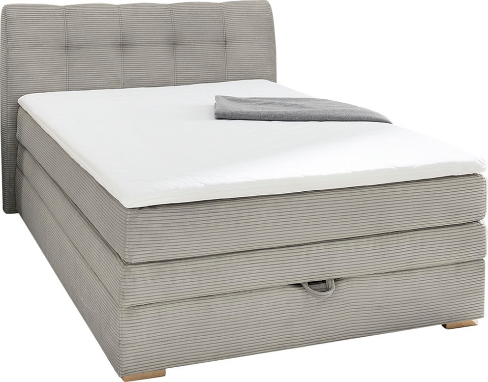 2. Bild von Jockenhöfer Gruppe Boxspringbett »Amelie«, mit Bettkasten und Topper, erhältlich in 120 & 140cm Breite