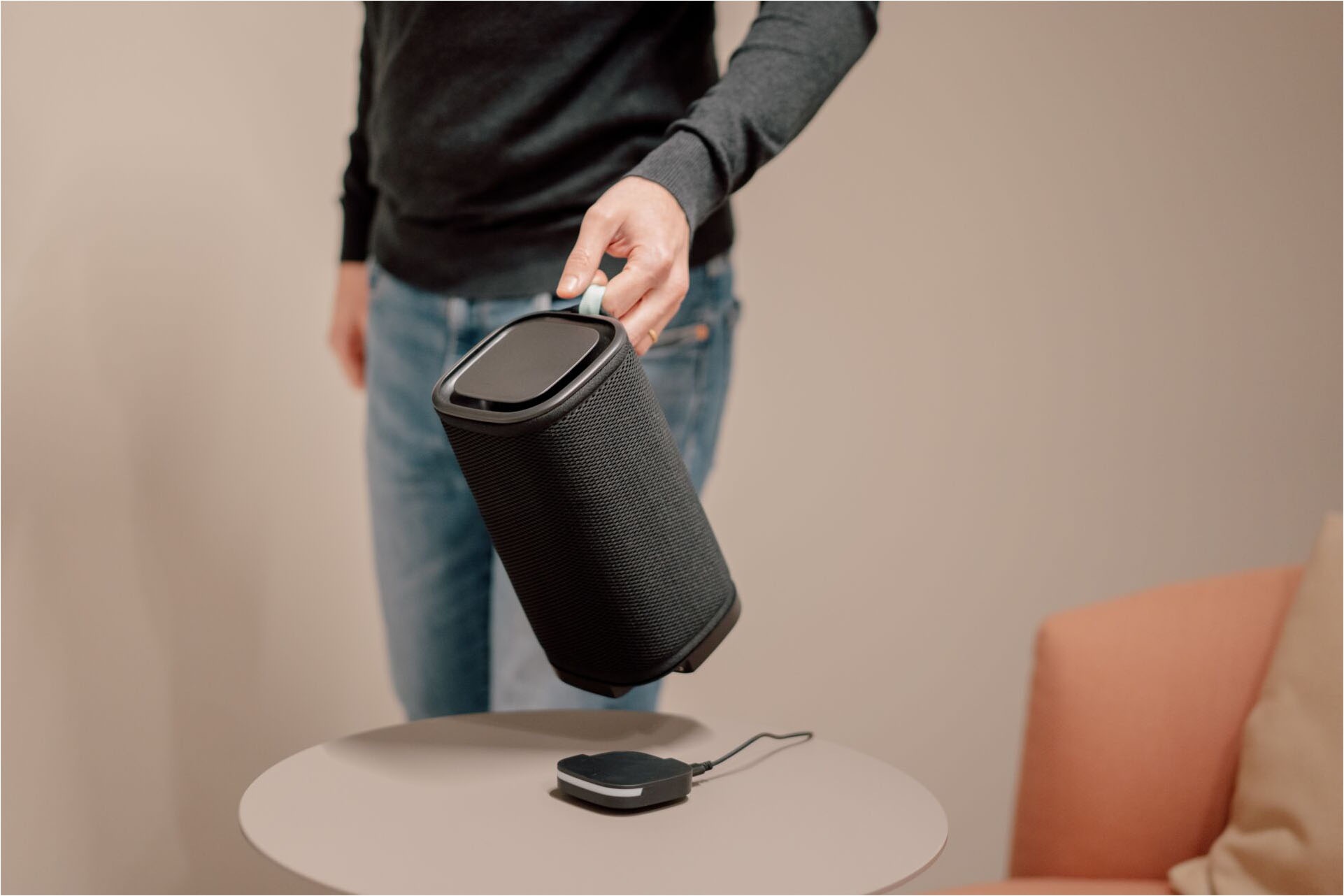 Vitesy Luftreiniger »Eteria – Smarte Filtertechnologie für reine Raumluft«, für 20 m² Räume, Waschbarer Filter, Beseitigt Mikroben, Schimmel, VOCs und Viren