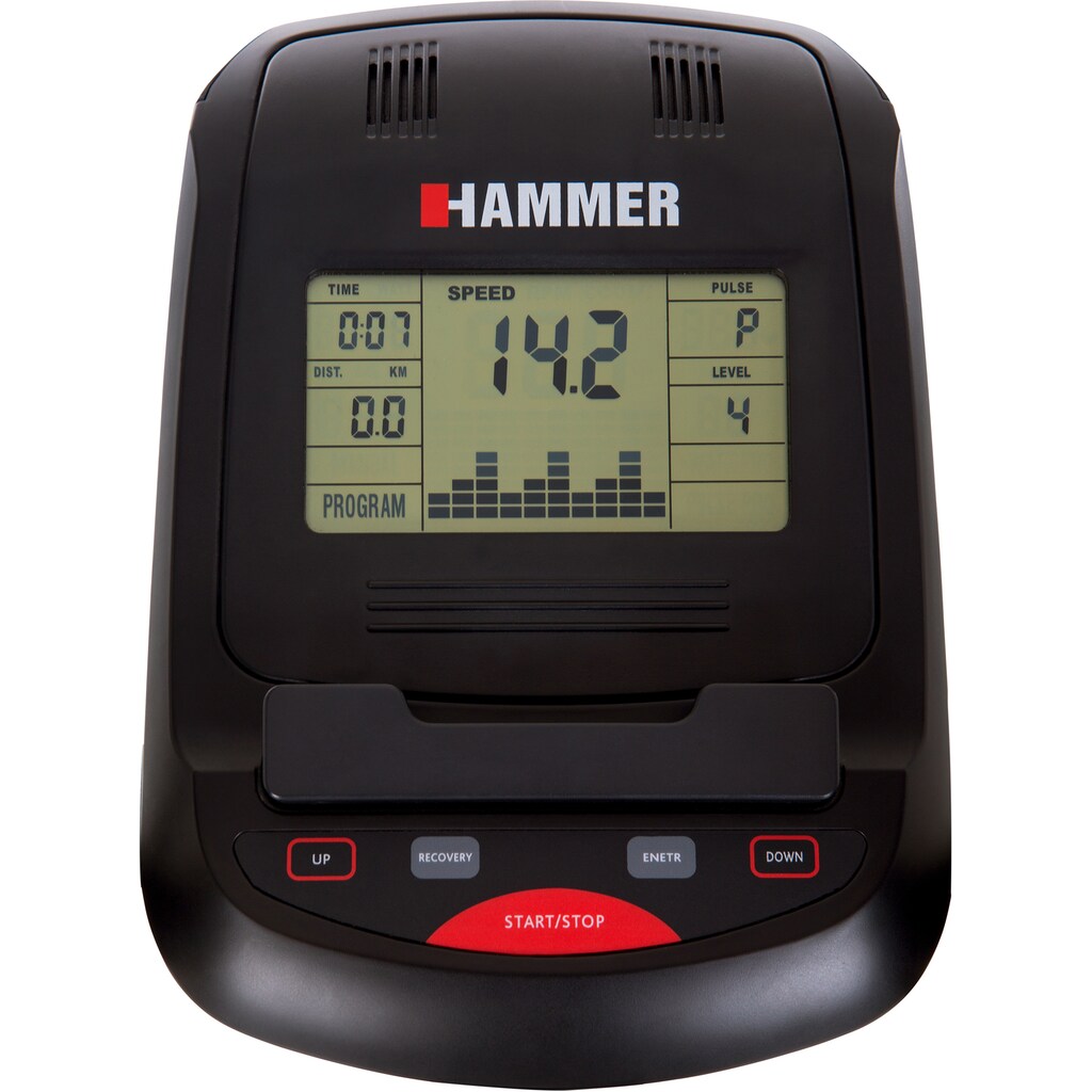 Hammer Crosstrainer »Crosstech XTR«, mit Computer und Smartphonehalterung, Fitness-Apps per Smarthphone/Tablet