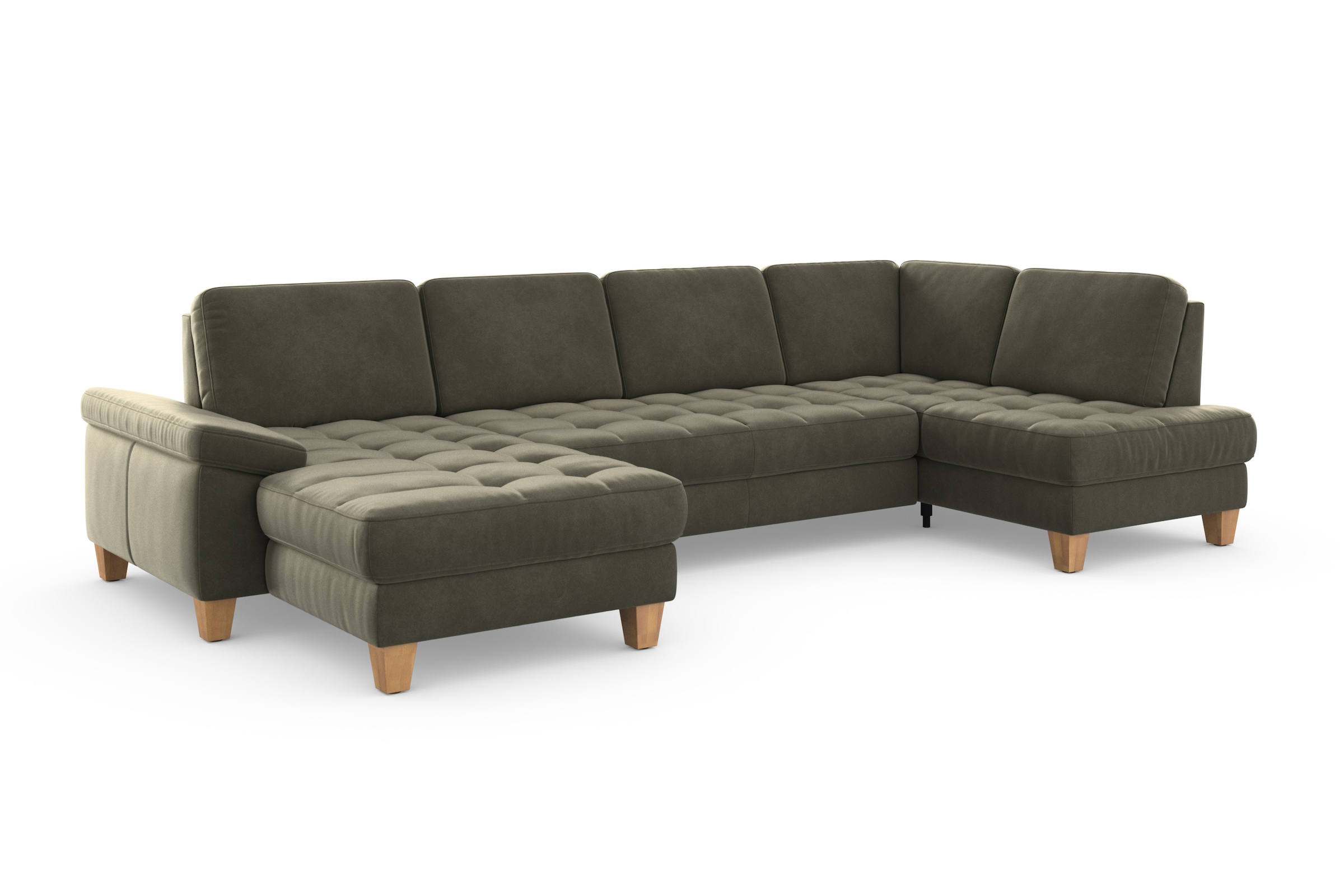 sit&more Wohnlandschaft »Westham U-Form«, wahlweise mit Bettfunktion, Bettkasten, Sitztiefenverstellung