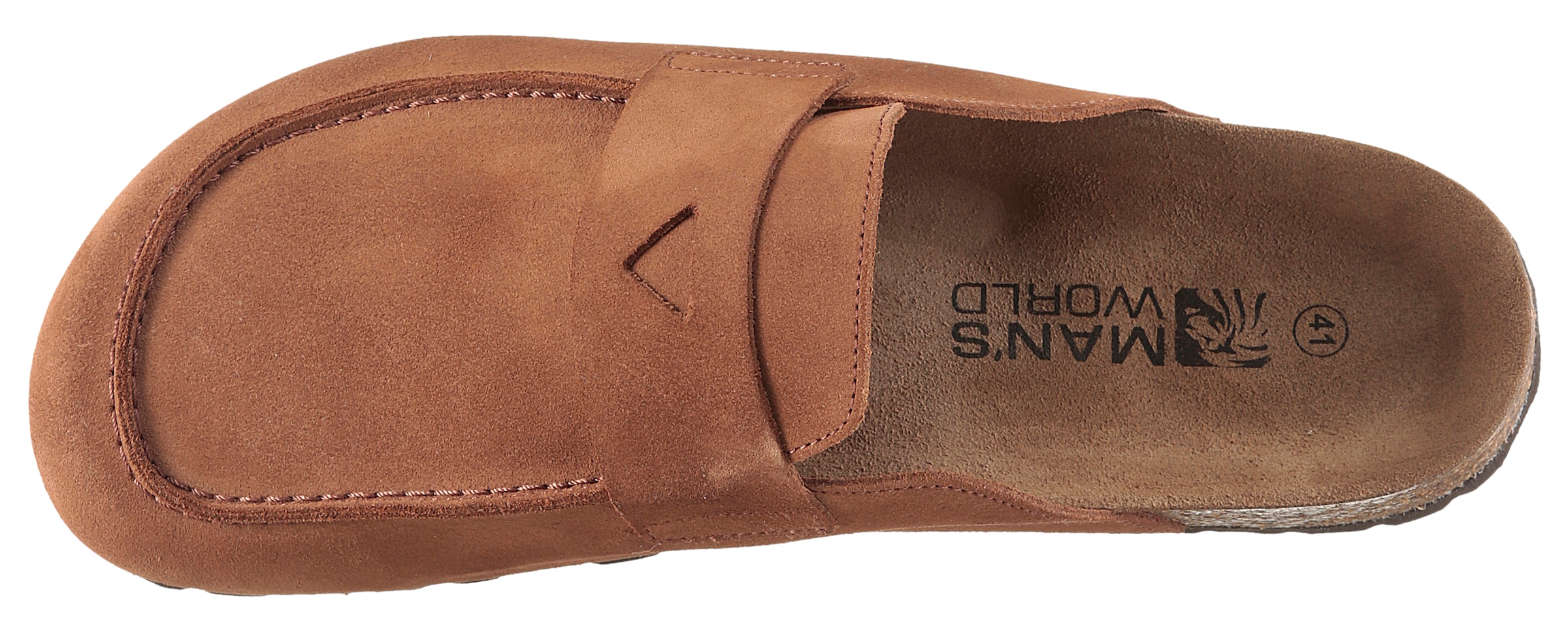 Man's World Clog  Schlappen, Sommerschuh, Hausschuh mit ergonomisch geformtem Fußbett