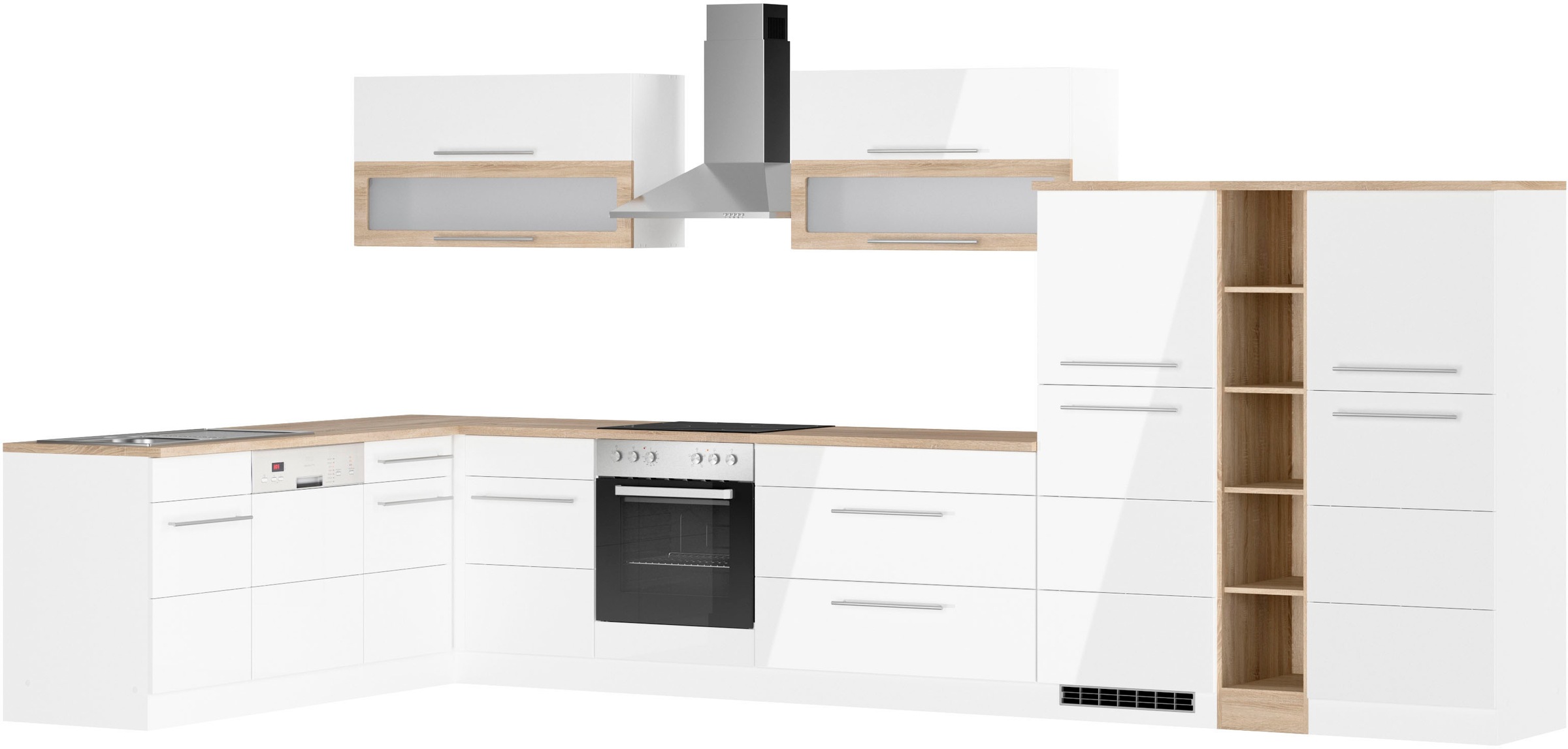 KOCHSTATION Winkelküche »KS-Wien«, Stellbreite 220 x 420 cm, wahlweise mit günstig online kaufen
