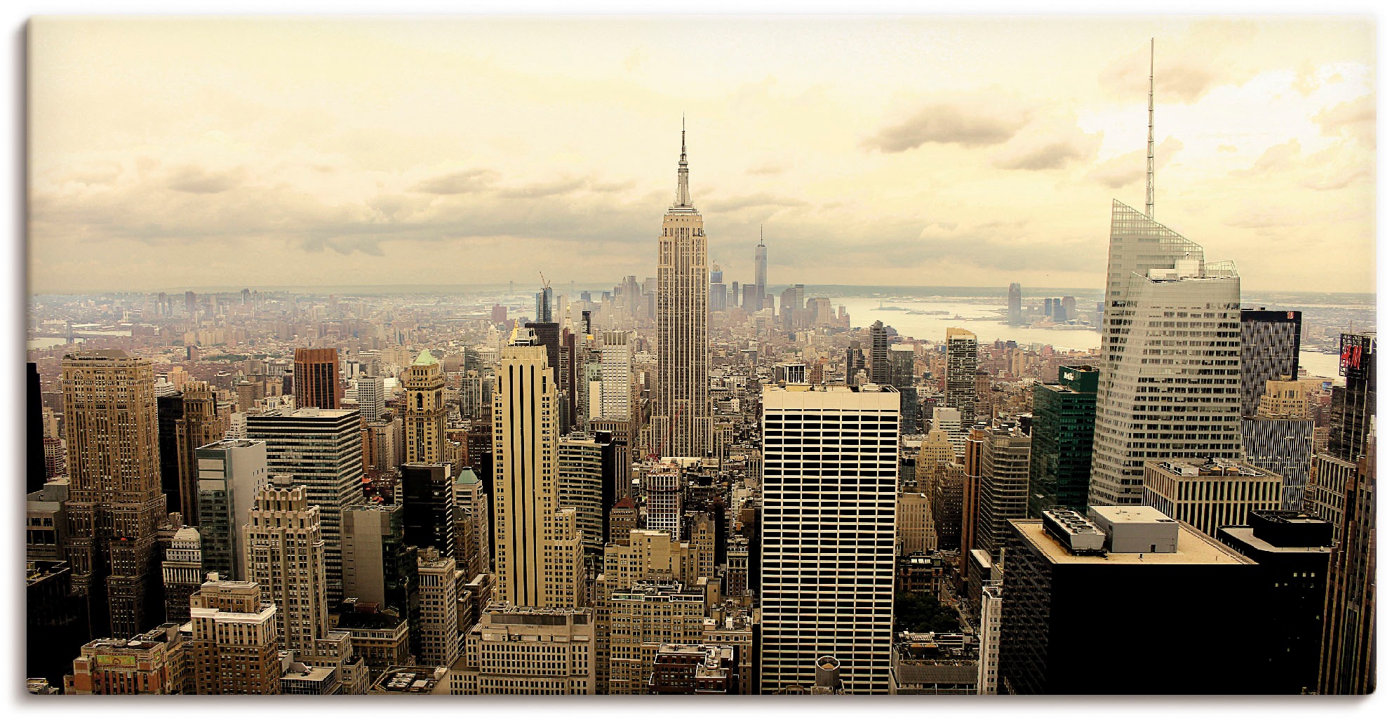 Artland Wandbild »Skyline Manhattan - New York« Amerika 1 Stk. tlg. als Alu günstig online kaufen