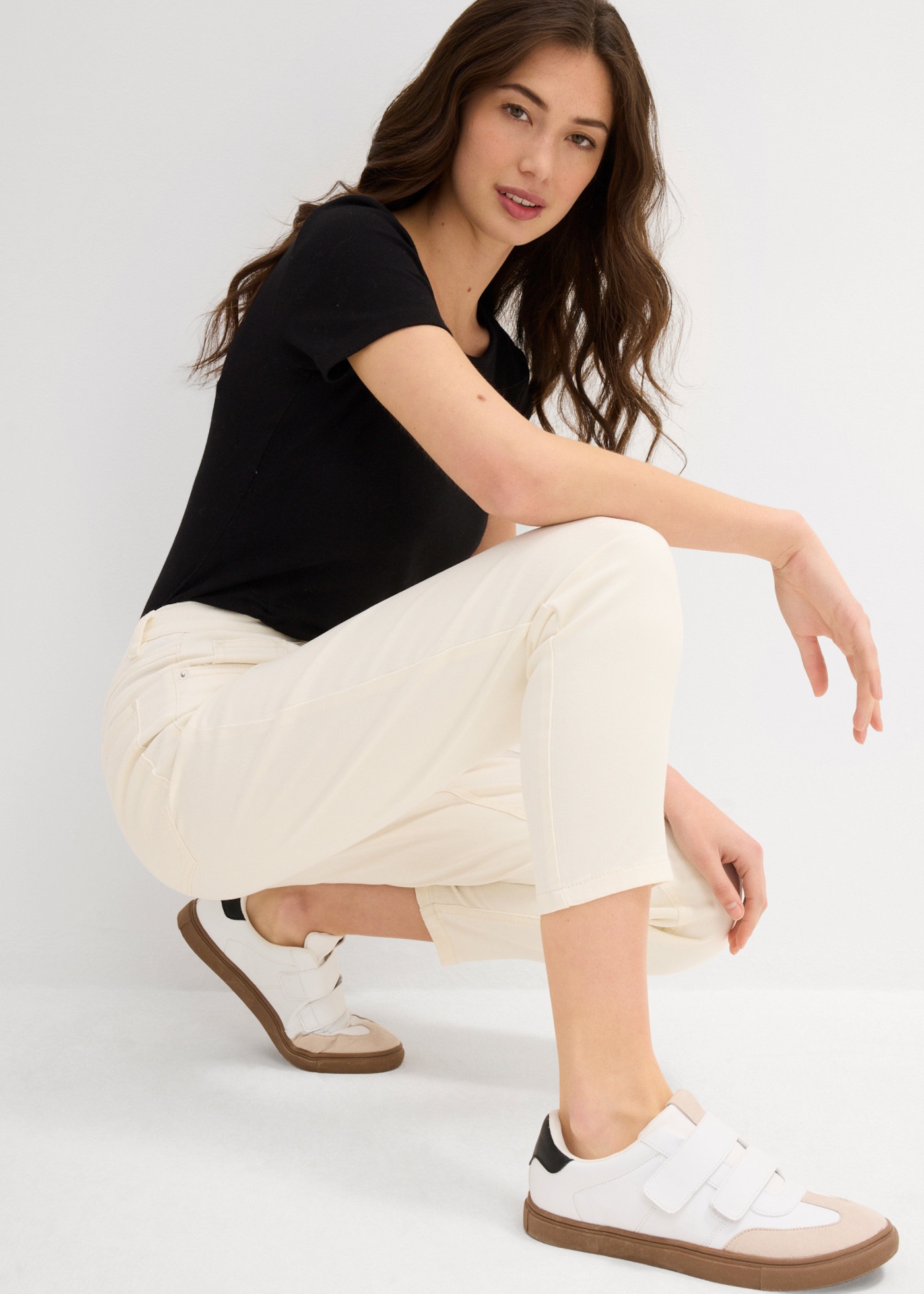 bonprix Mom-Jeans Loose Fit, Stretch-Anteil, 5-Pocket-Design